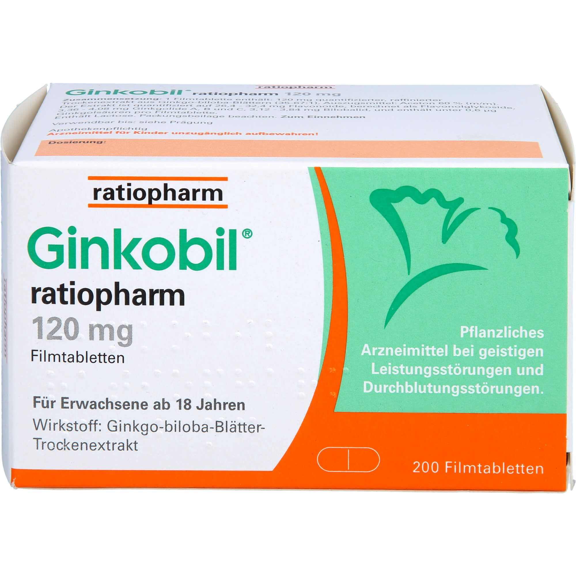 GINKOBIL-ratiopharm 120 mg Filmtabletten 200 St