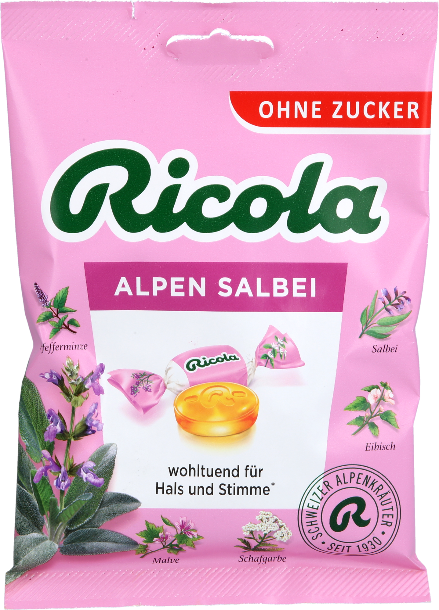 RICOLA o.Z.Beutel Salbei Alpen Salbei Bonbons