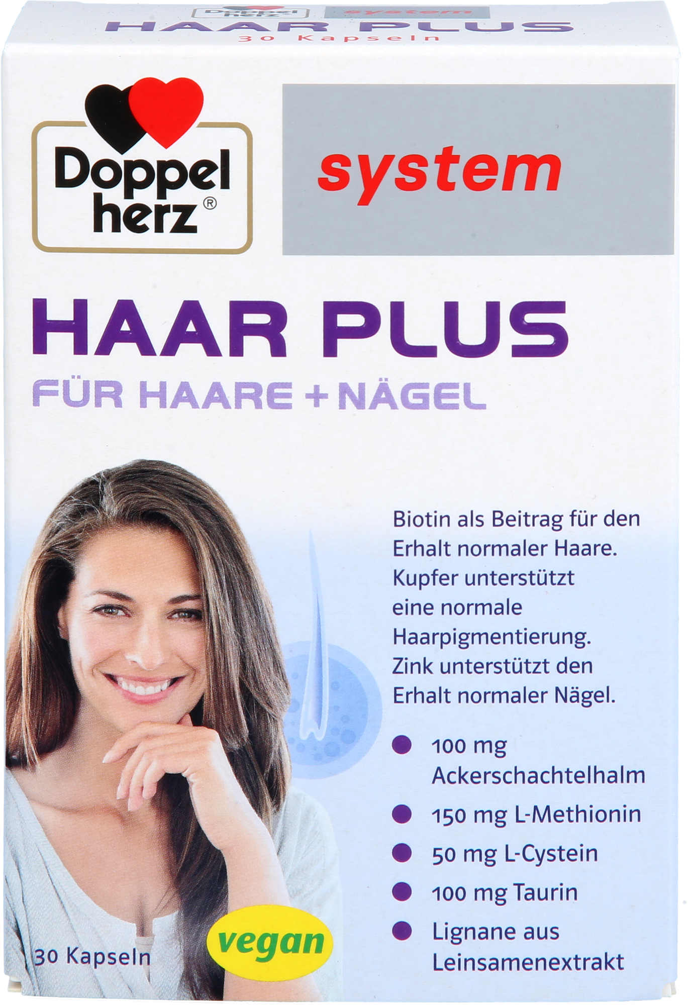 DOPPELHERZ Haar Plus system Kapseln