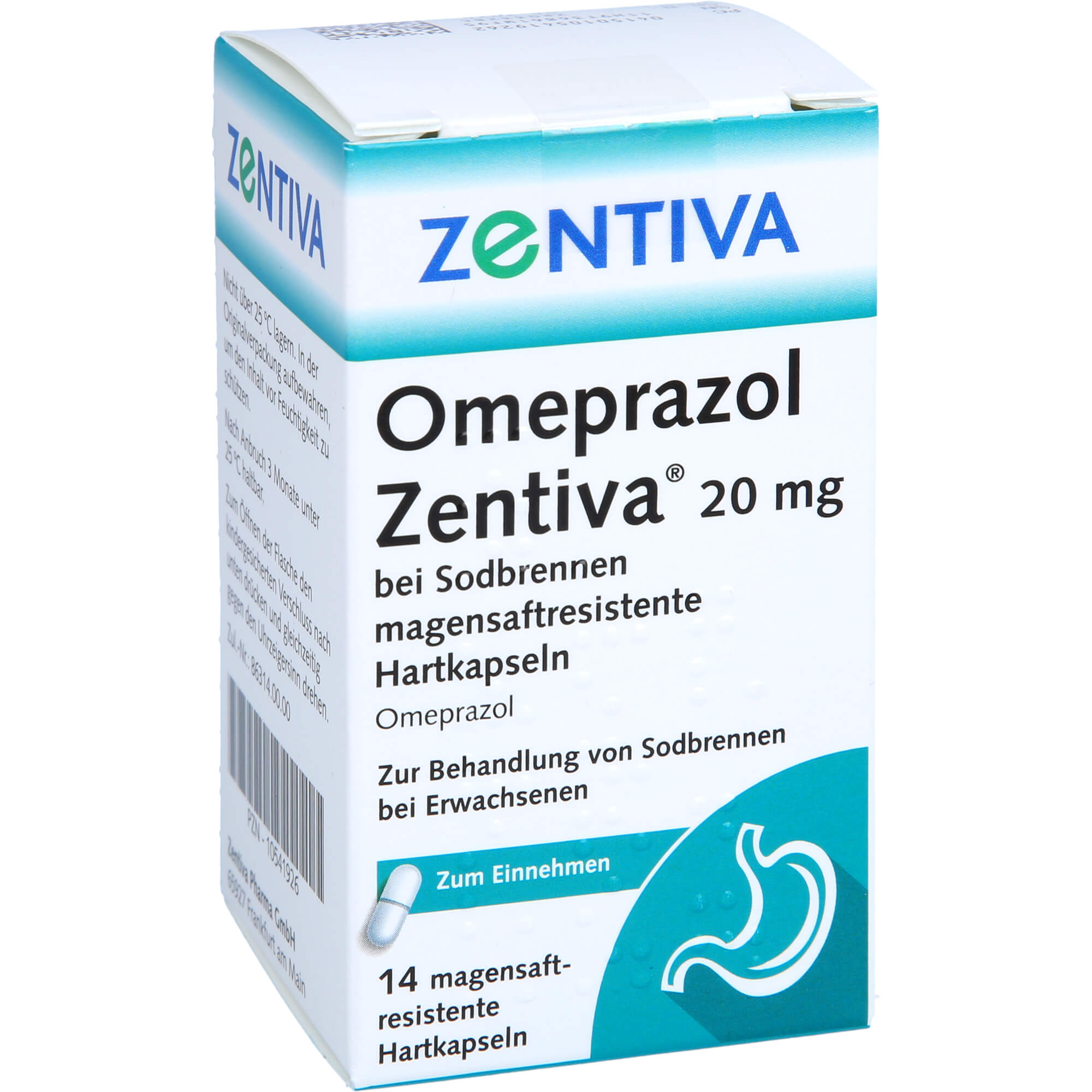 OMEPRAZOL Zentiva 20 mg bei Sodbrennen