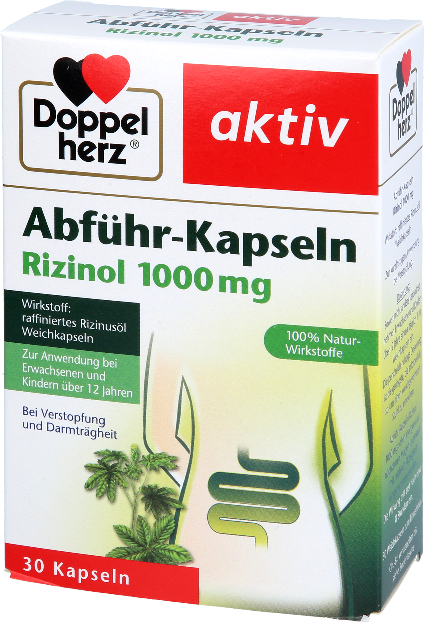 DOPPELHERZ Abführ-Kapseln Rizinol 1.000 mg