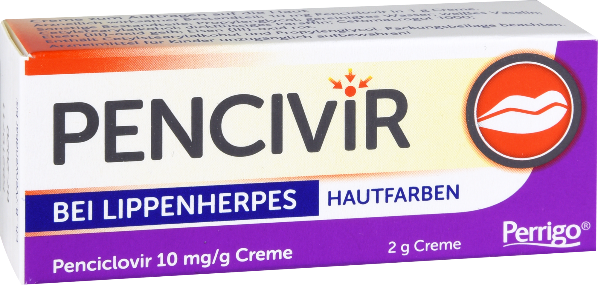 PENCIVIR bei Lippenherpes Creme hautfarben 1%