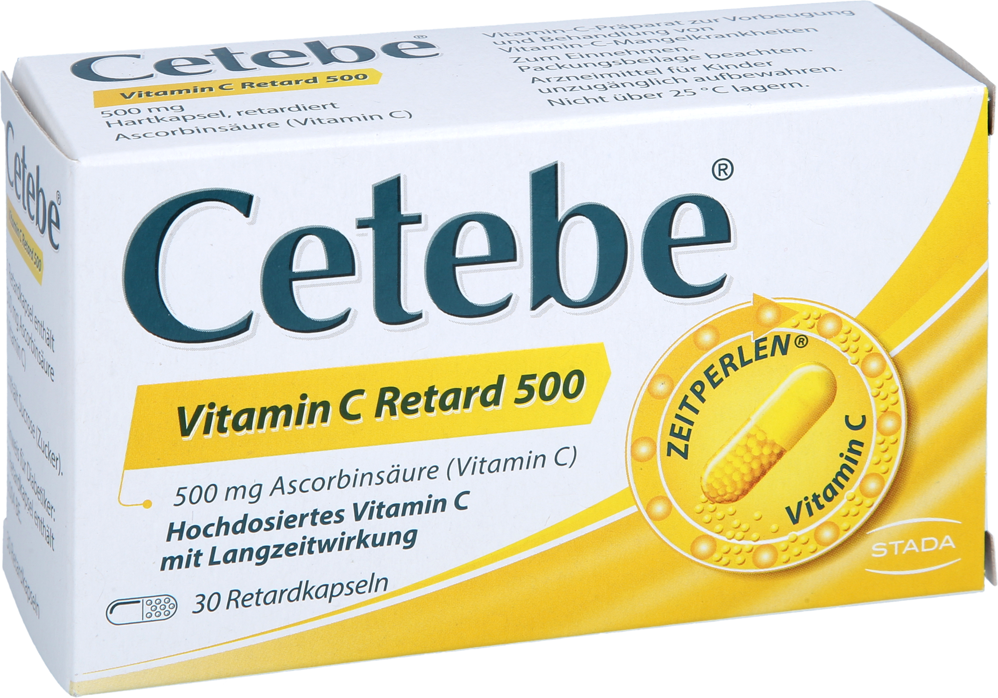CETEBE Vitamin C Retardkapseln 500 mg 30 St