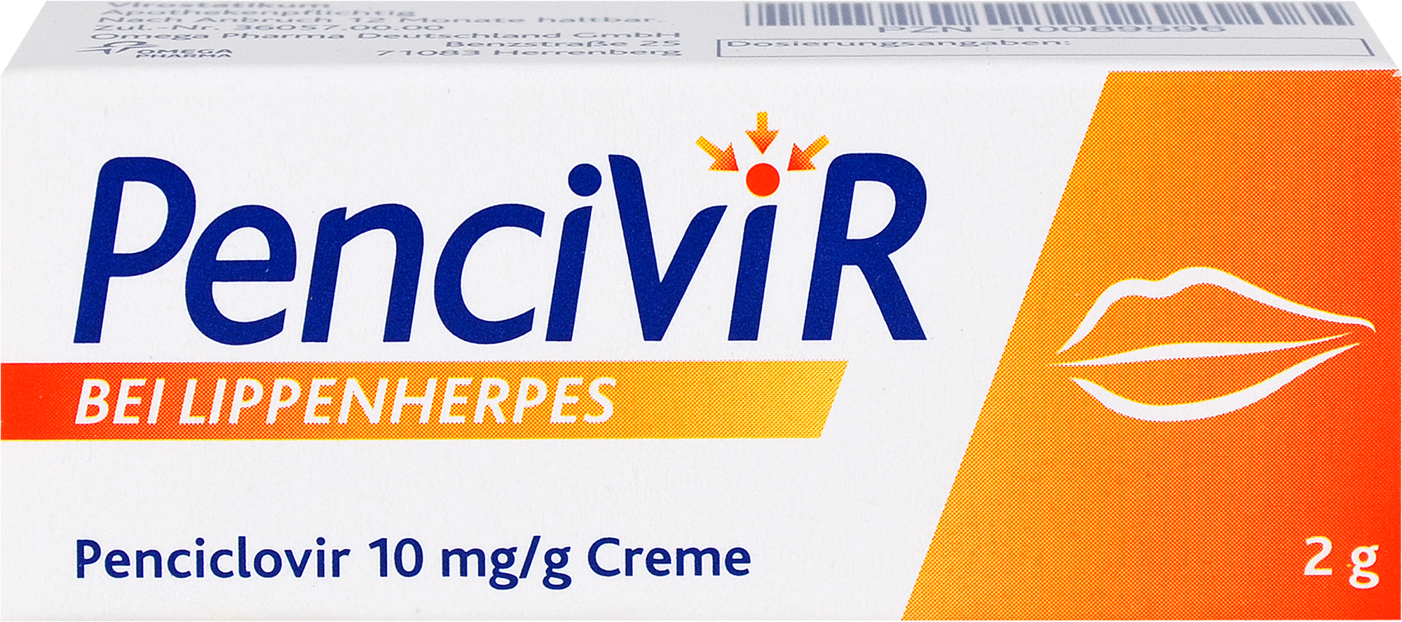 PENCIVIR bei Lippenherpes Creme