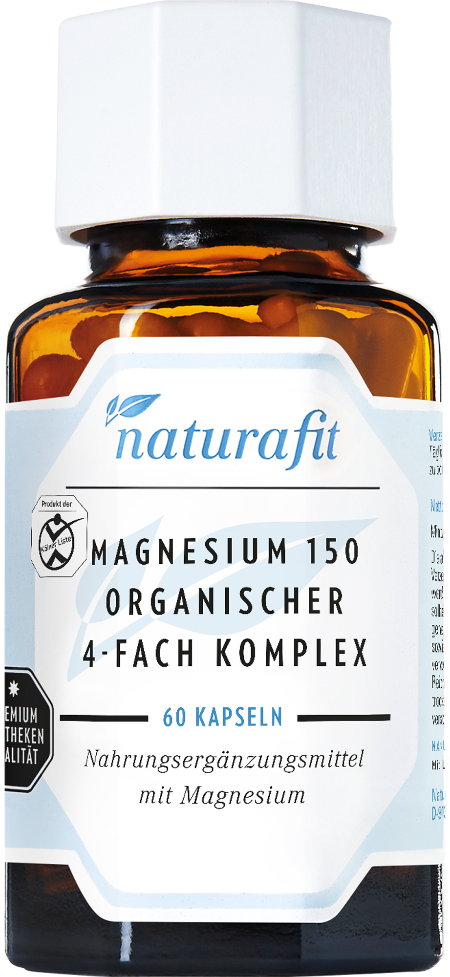 NATURAFIT Magnesium 150 organischer 4-fach Komplex