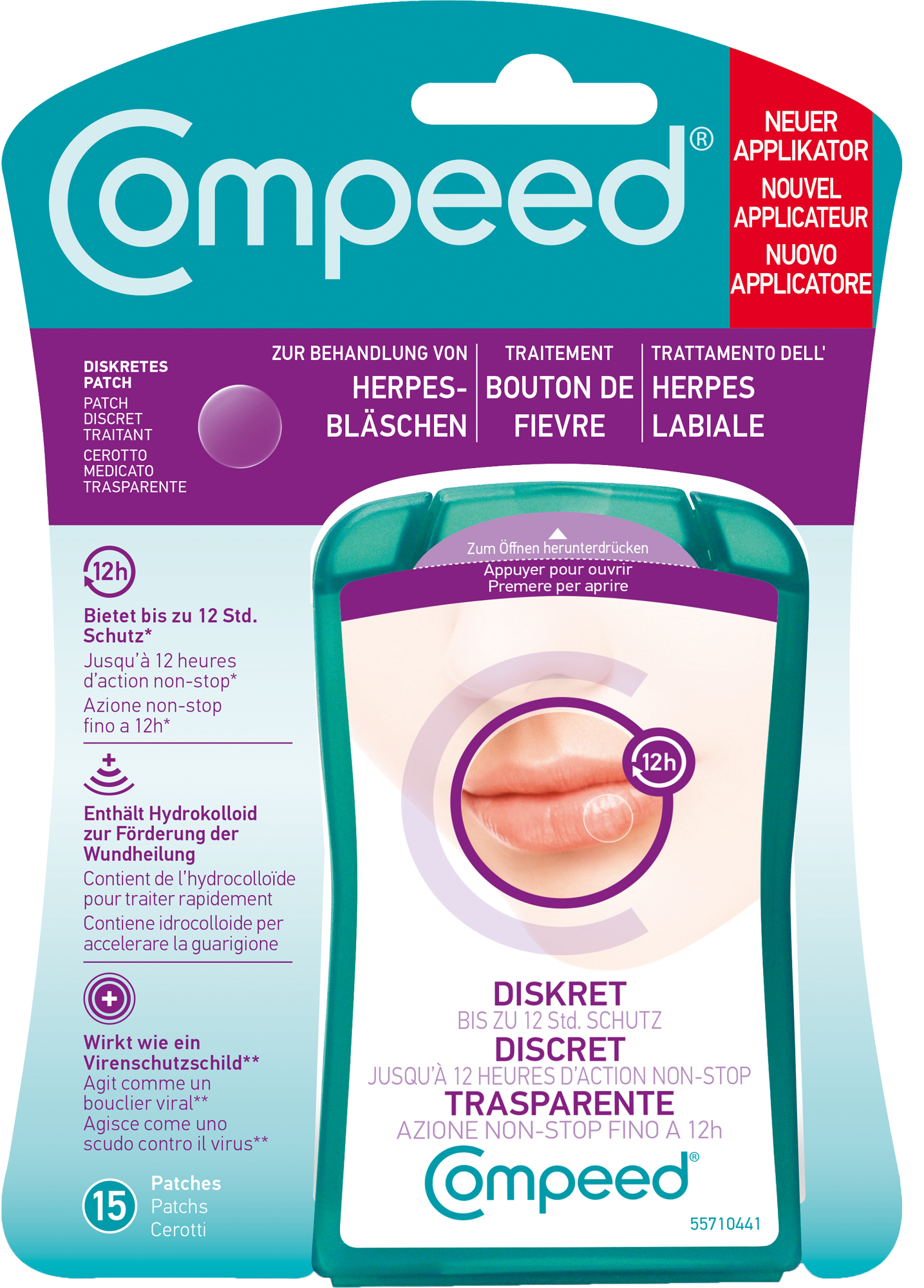 COMPEED Herpesbläschen Patch Applikator HRA