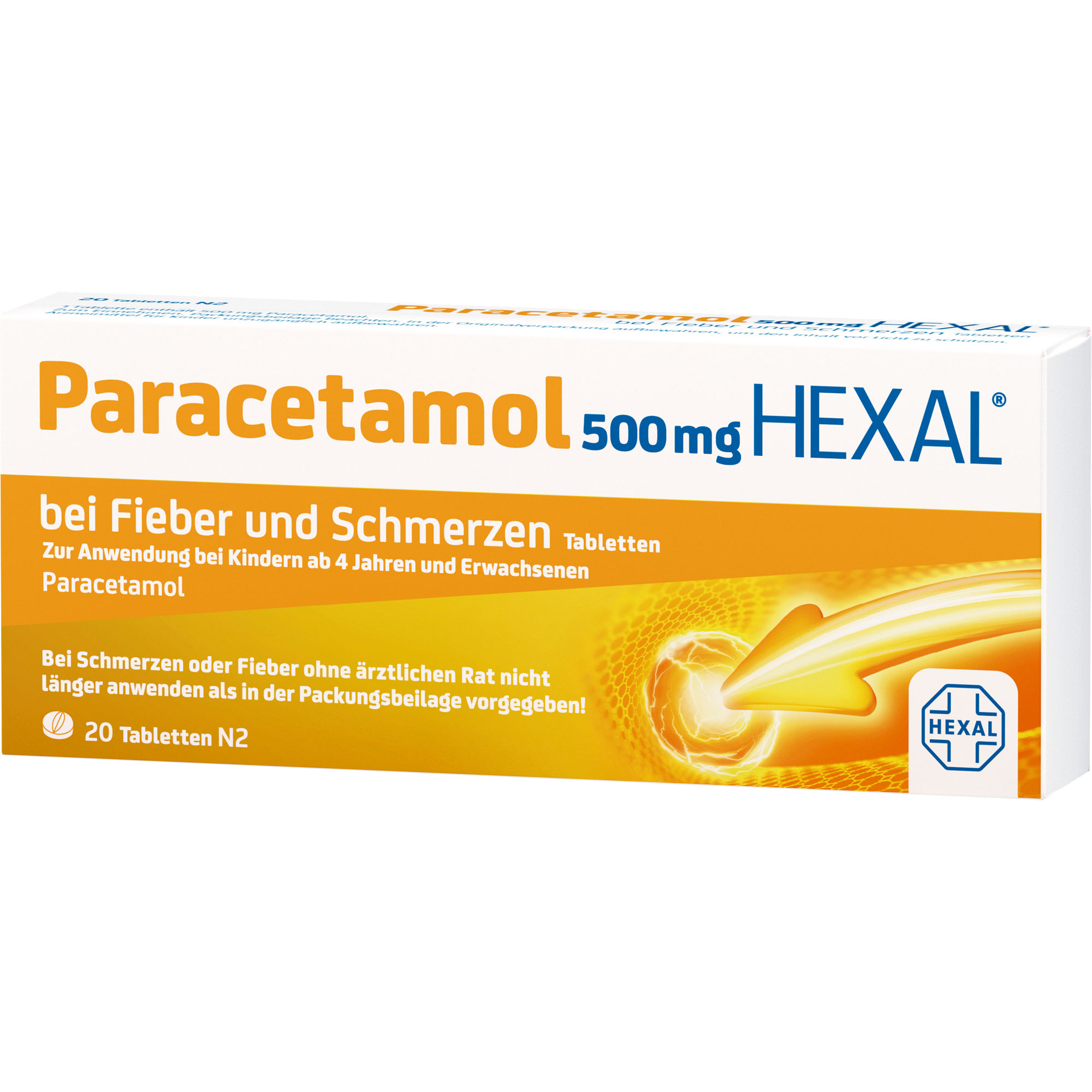 PARACETAMOL 500 mg HEXAL b.Fieber u.Schmerzen Tab.
