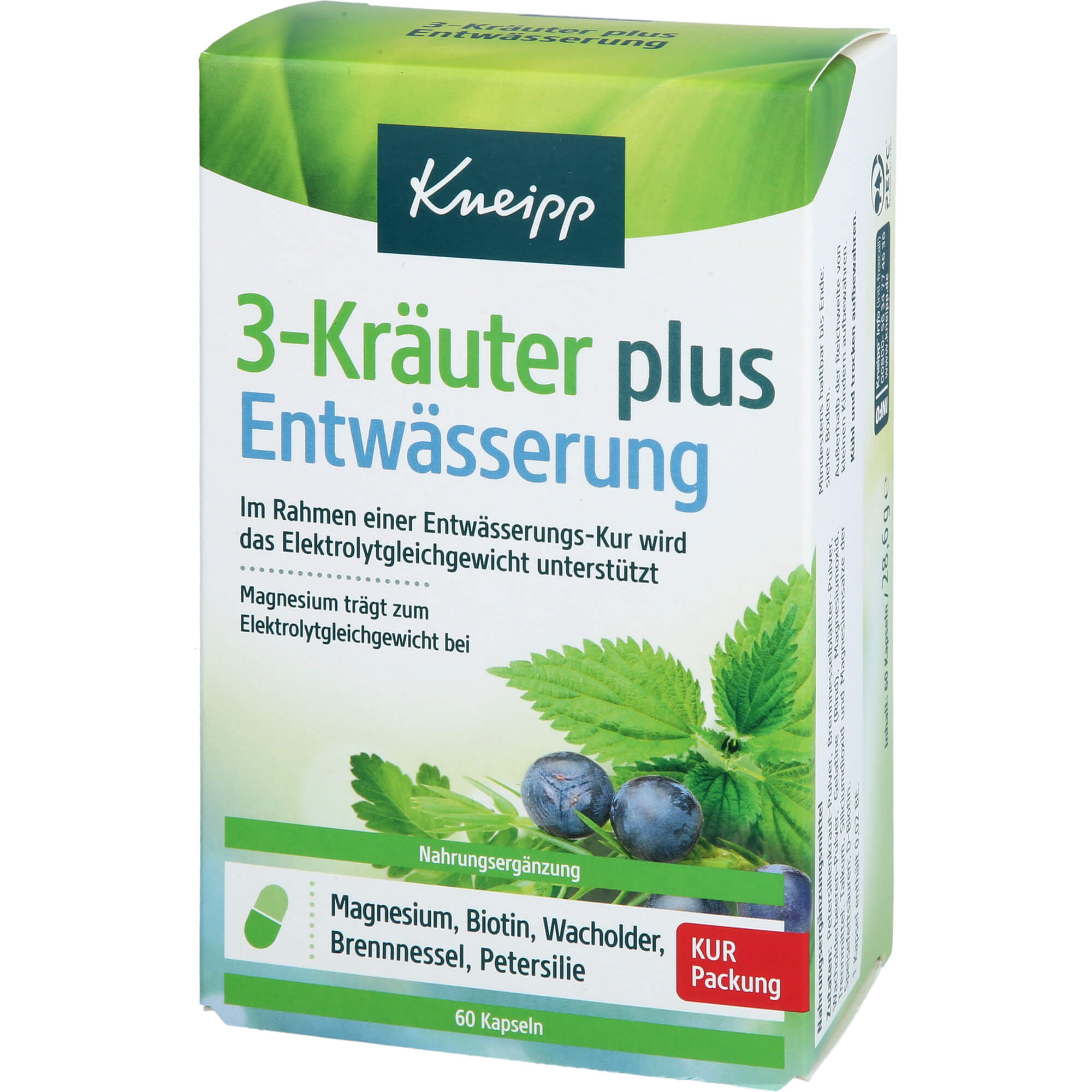 KNEIPP 3-Kräuter plus Entwässerung Kapseln