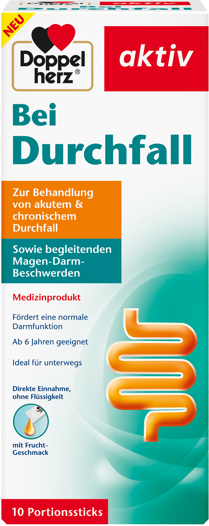 DOPPELHERZ Bei Durchfall flüssig Sticks