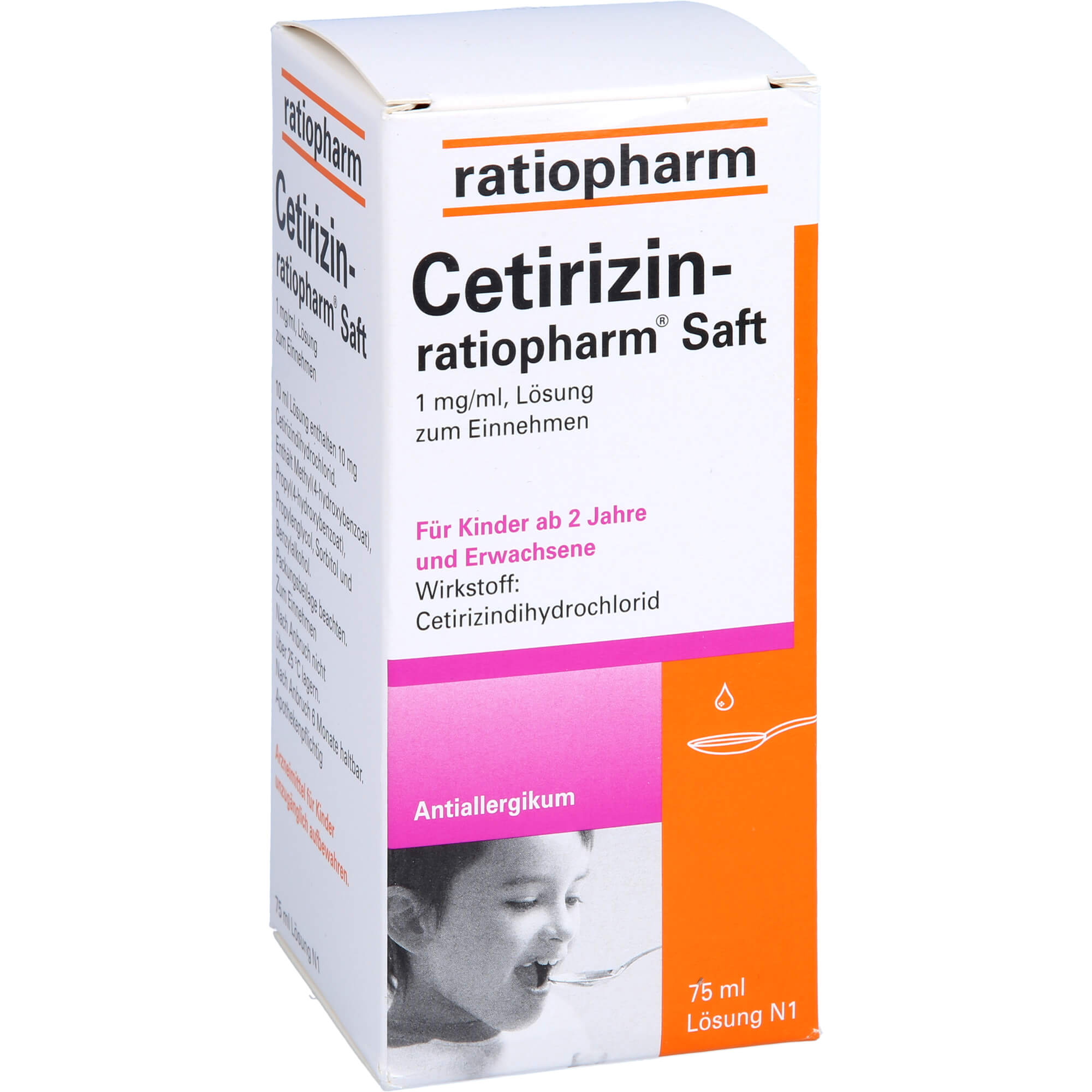 CETIRIZIN-ratiopharm Saft 75 ml