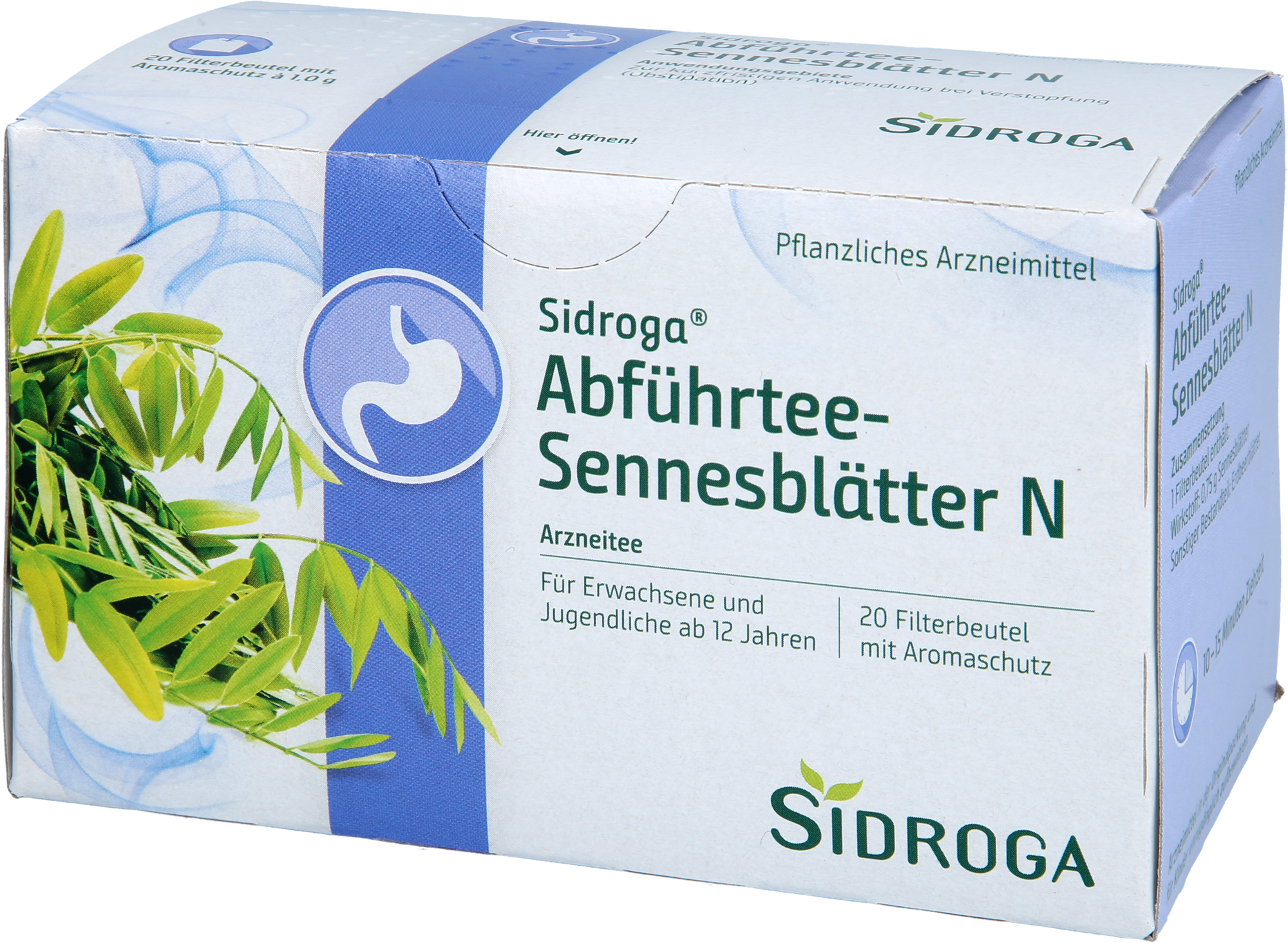SIDROGA Abführtee-Sennesblätter N Filterbeutel