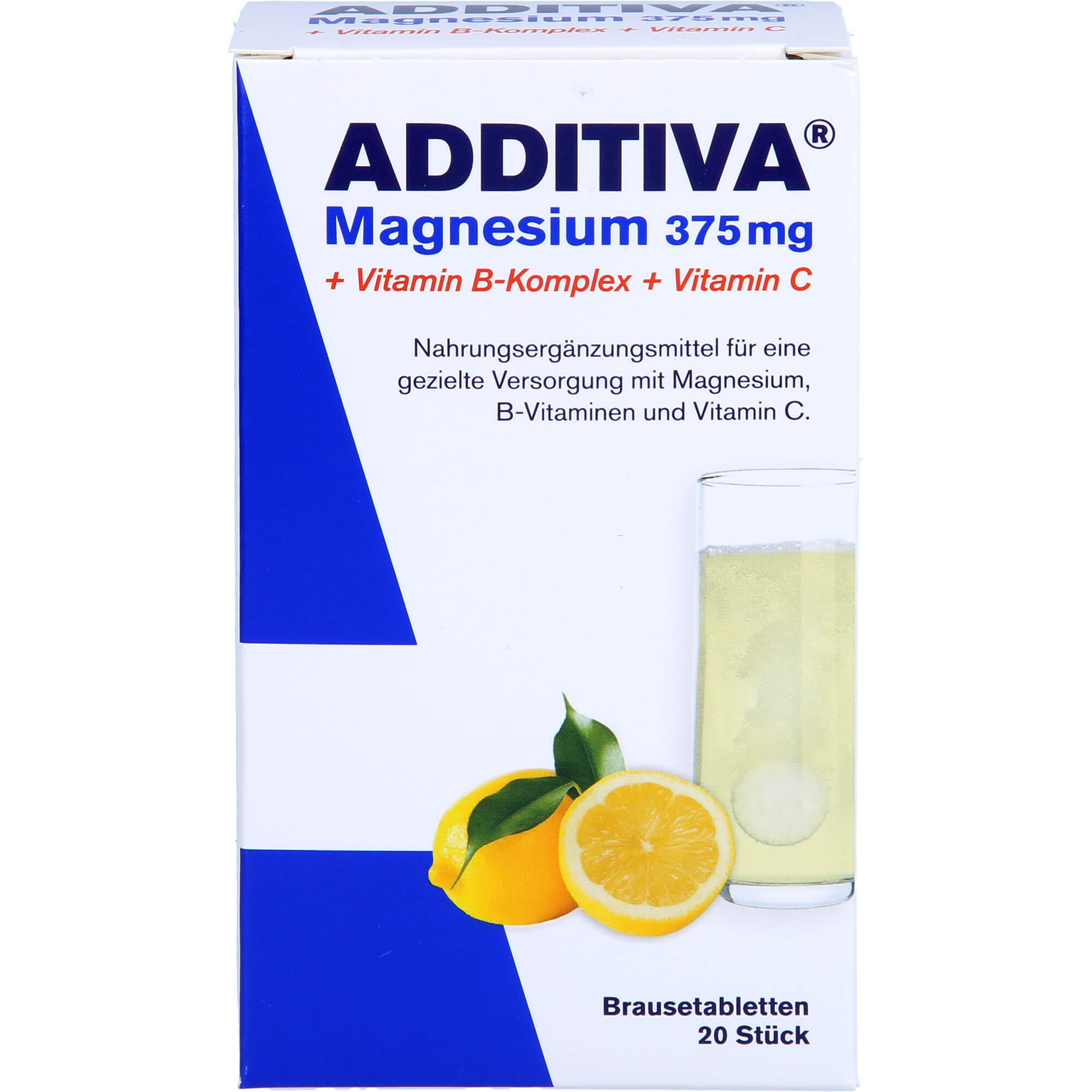 ADDITIVA Magnesium 375 mg+Vitamin B-Komplex+Vit.C