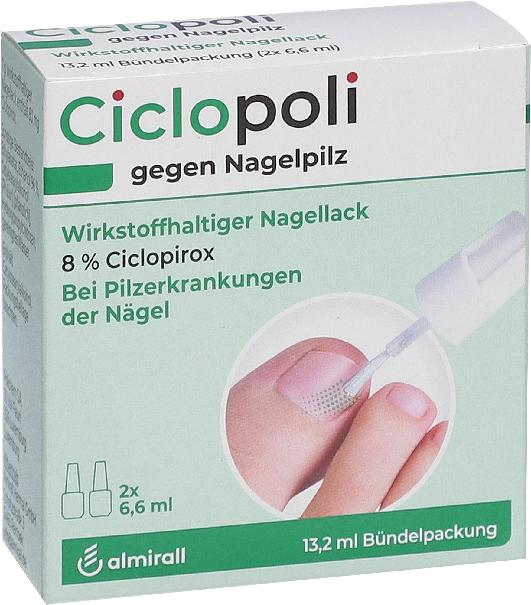 CICLOPOLI gegen Nagelpilz wirkstoffhalt.Nagellack 2X6.6 ml