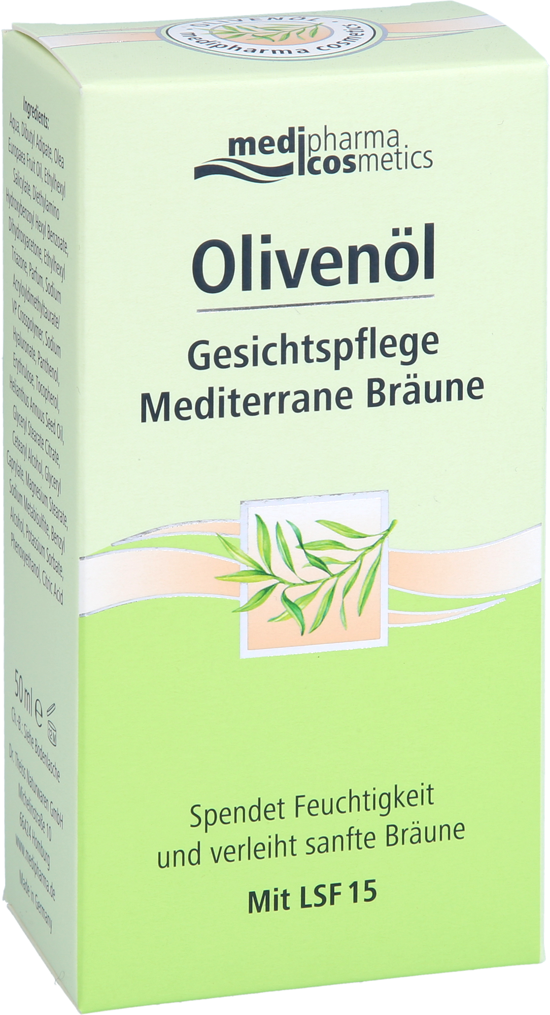 OLIVENÖL GESICHTSPFLEGE Creme mediterrane Bräune
