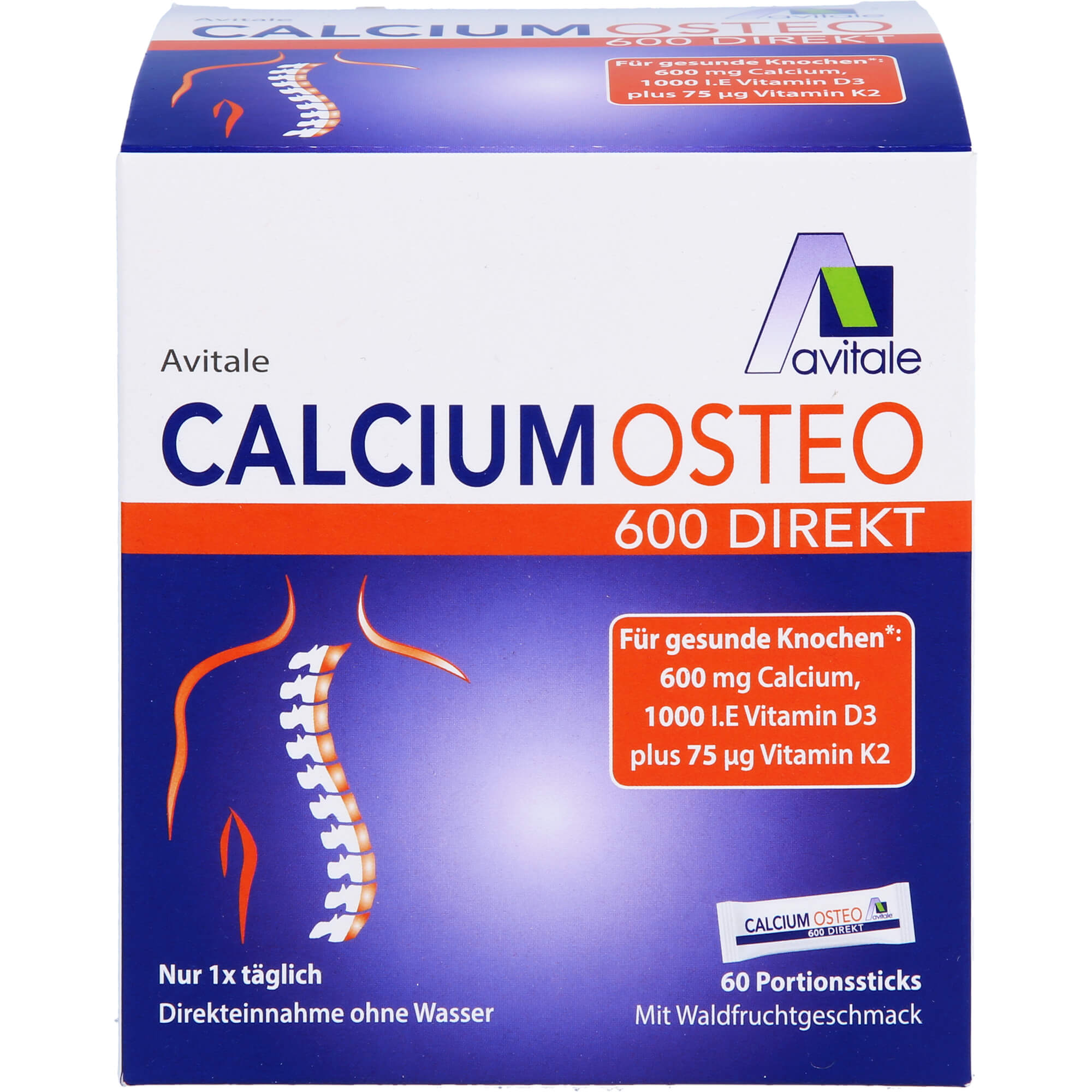 CALCIUM OSTEO 600 Direkt Portionssticks