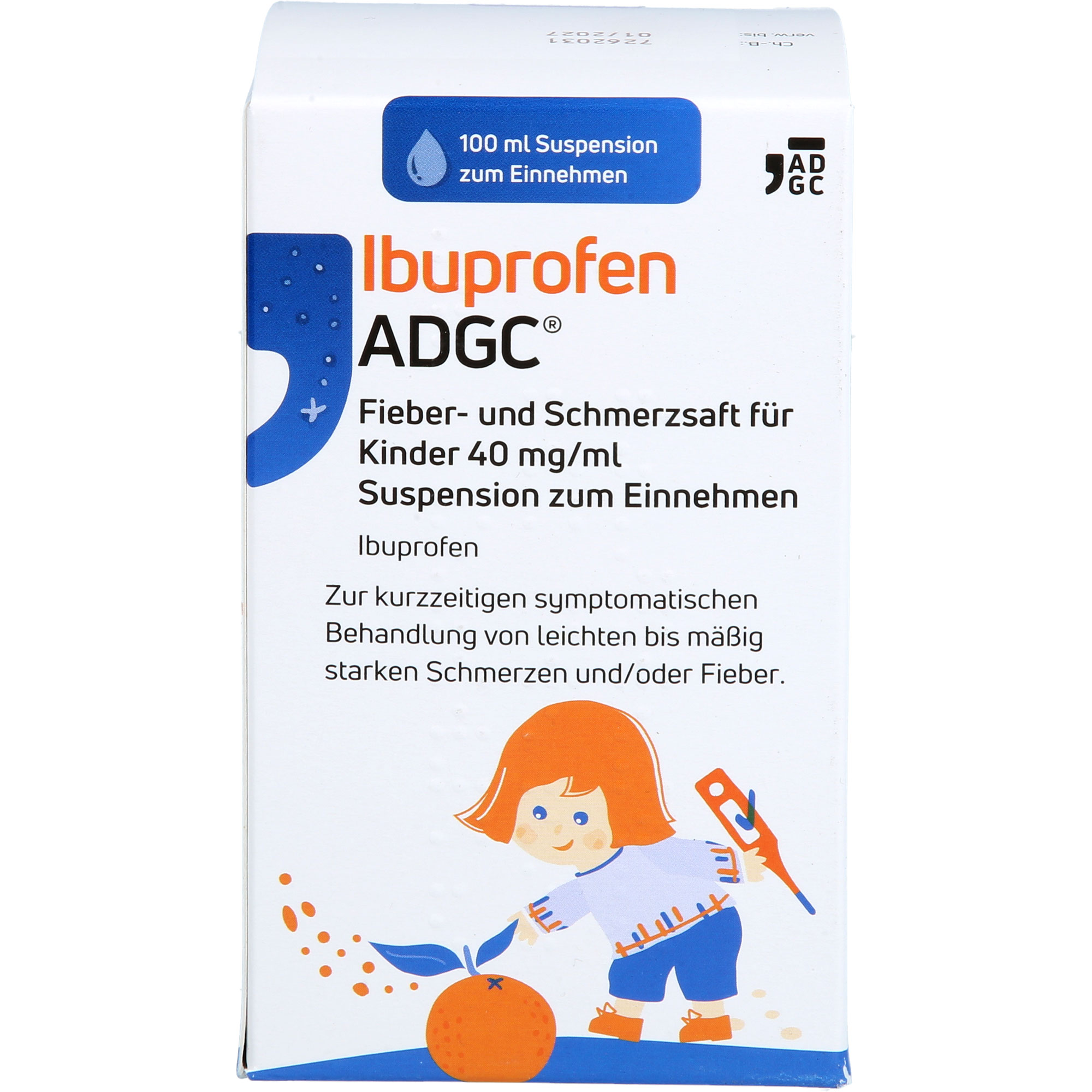 IBUPROFEN ADGC Fieber u.Schmerzsaft Kinder 40mg/ml
