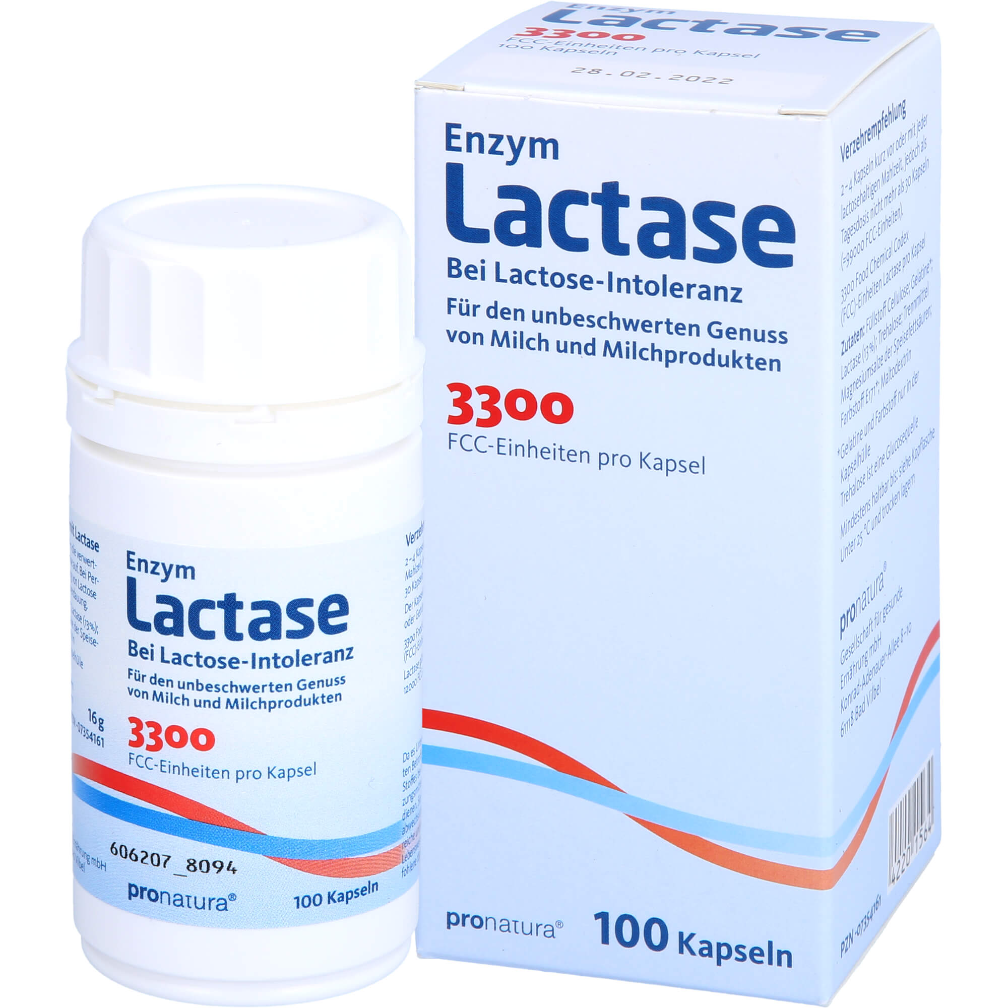 LACTASE 3.300 FCC 200 mg Kapseln