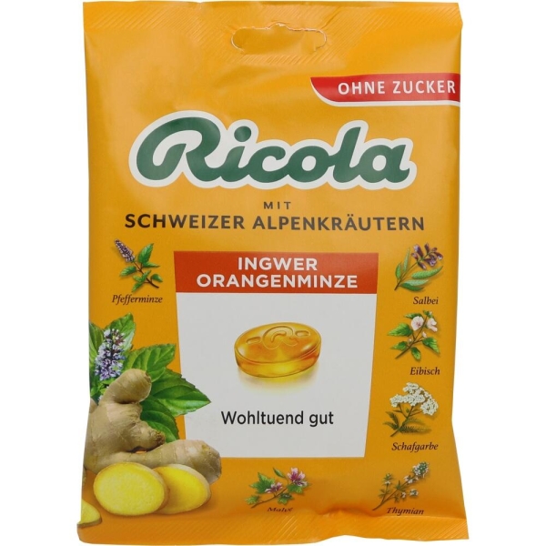 RICOLA o.Z.Beutel Ingwer Orangenminze Bonbons