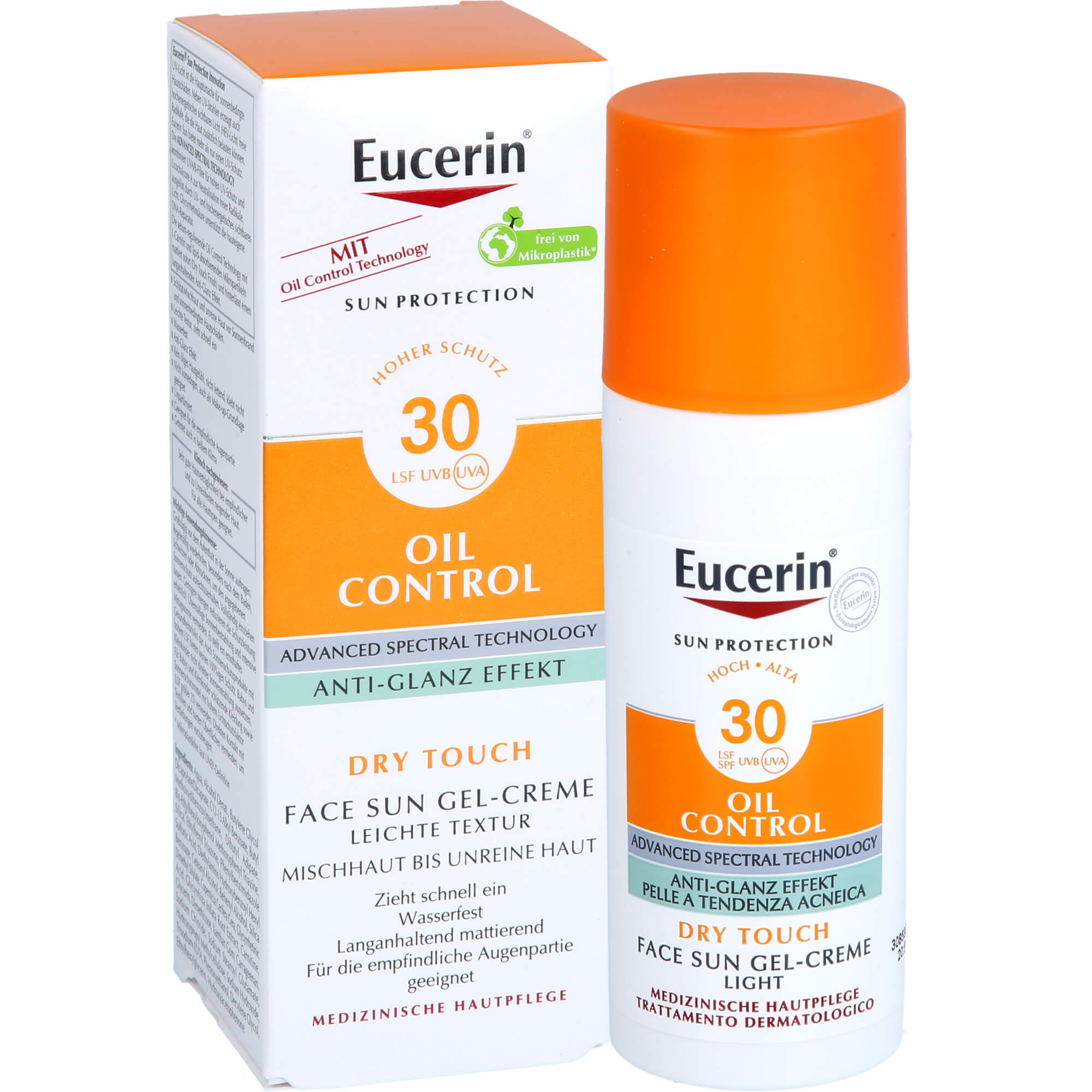EUCERIN Sun Gel-Creme Oil Contr.Anti-Gl.Eff.LSF 30