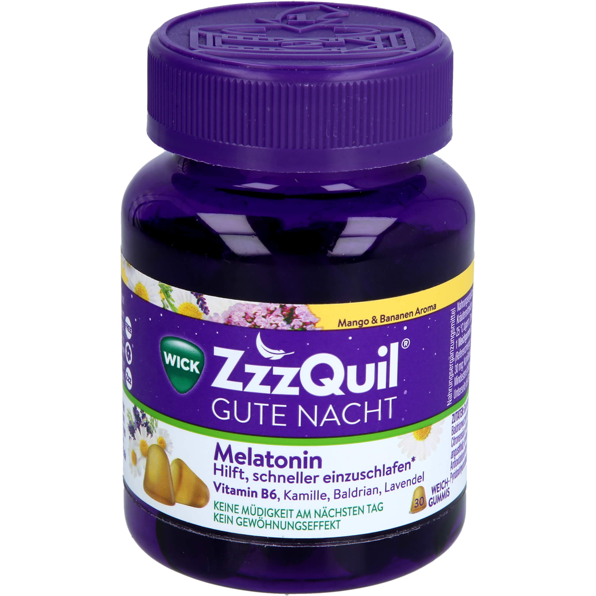 WICK ZzzQuil Gute Nacht Mango & Banane 30 St