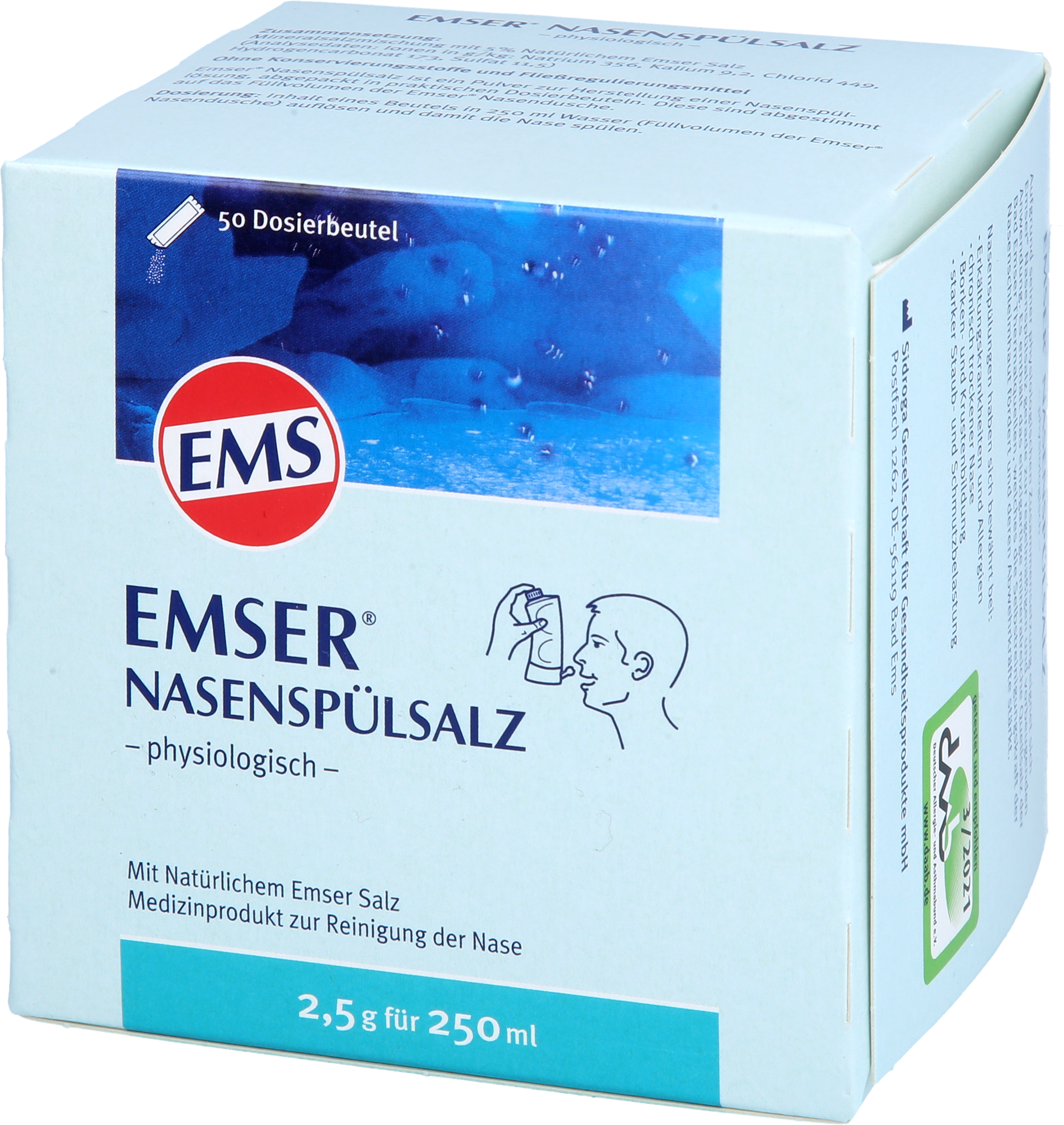 EMSER Nasenspülsalz physiologisch Btl. 50 St