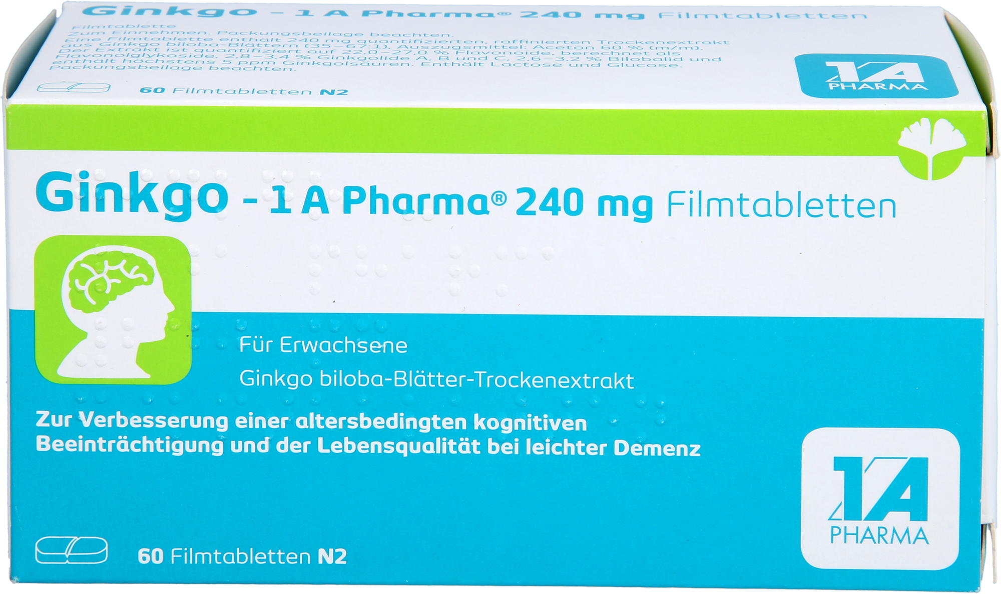 GINKGO-1A Pharma 240 mg Filmtabletten 60 St