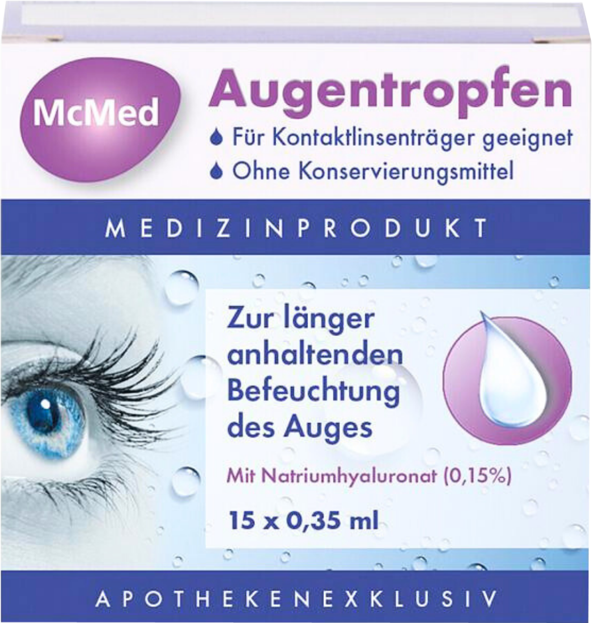 MCMED Augentropfen Einzeldosispipetten