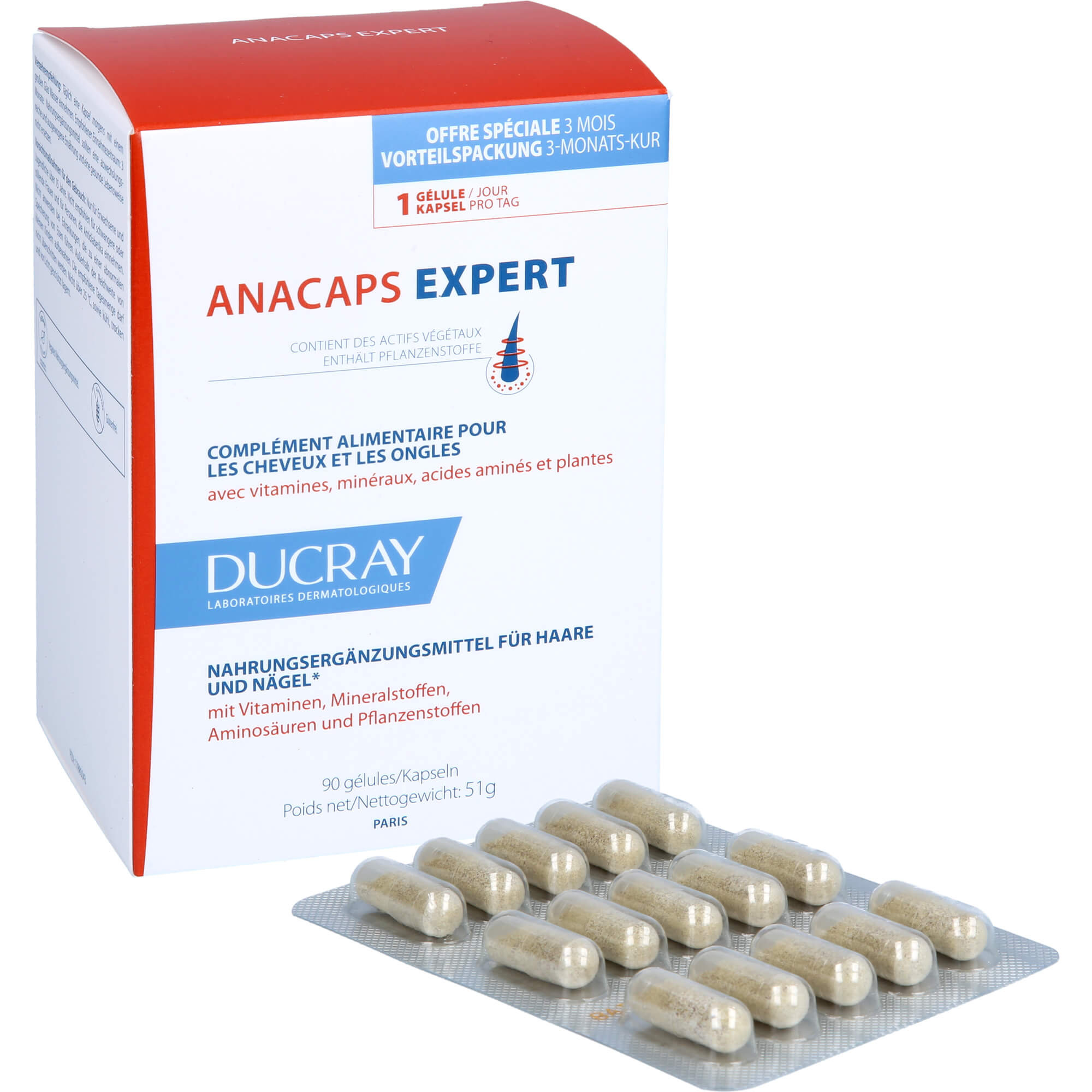 DUCRAY anacaps EXPERT Kapseln 90 St