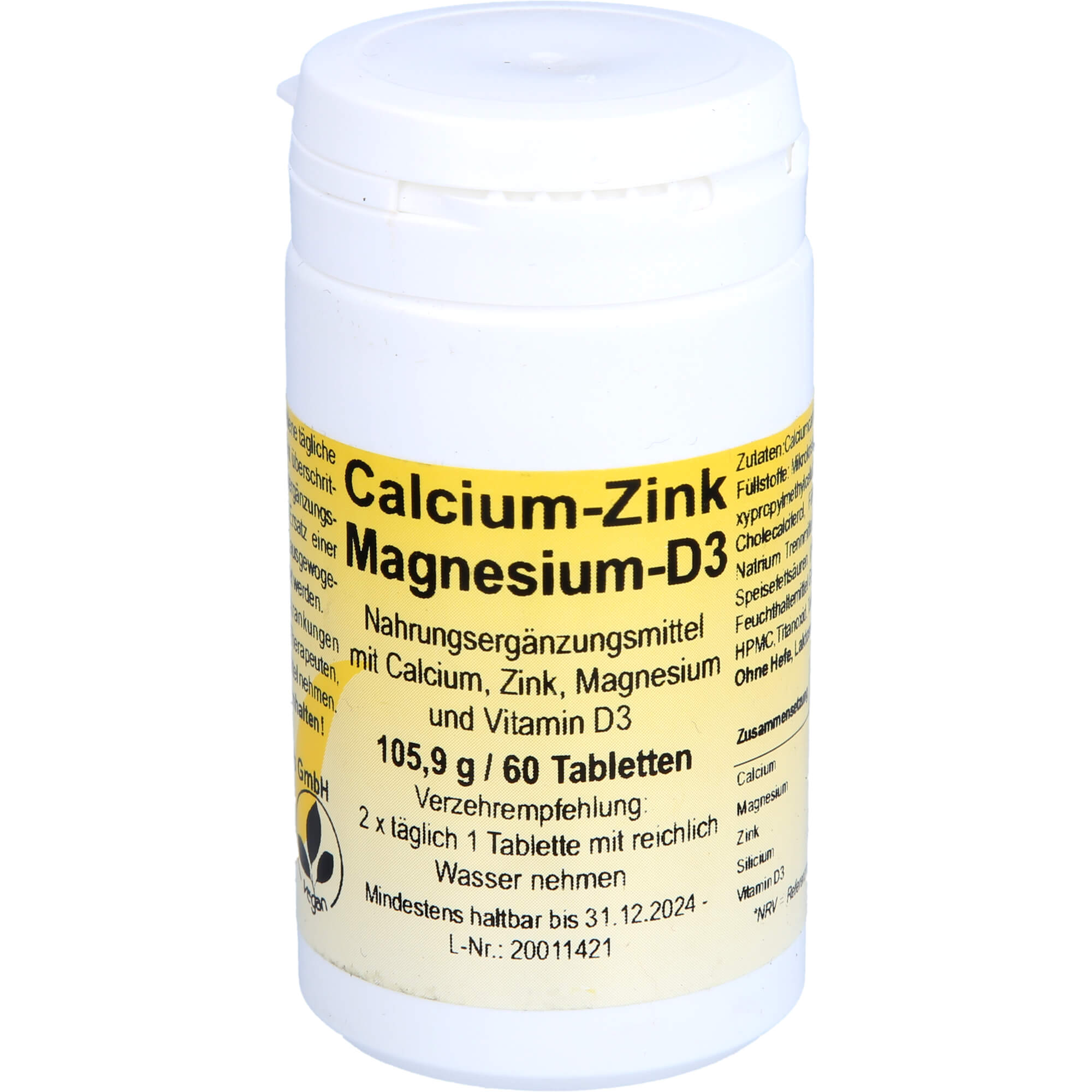 CALCIUM-ZINK-Magnesium-D3 Tabletten