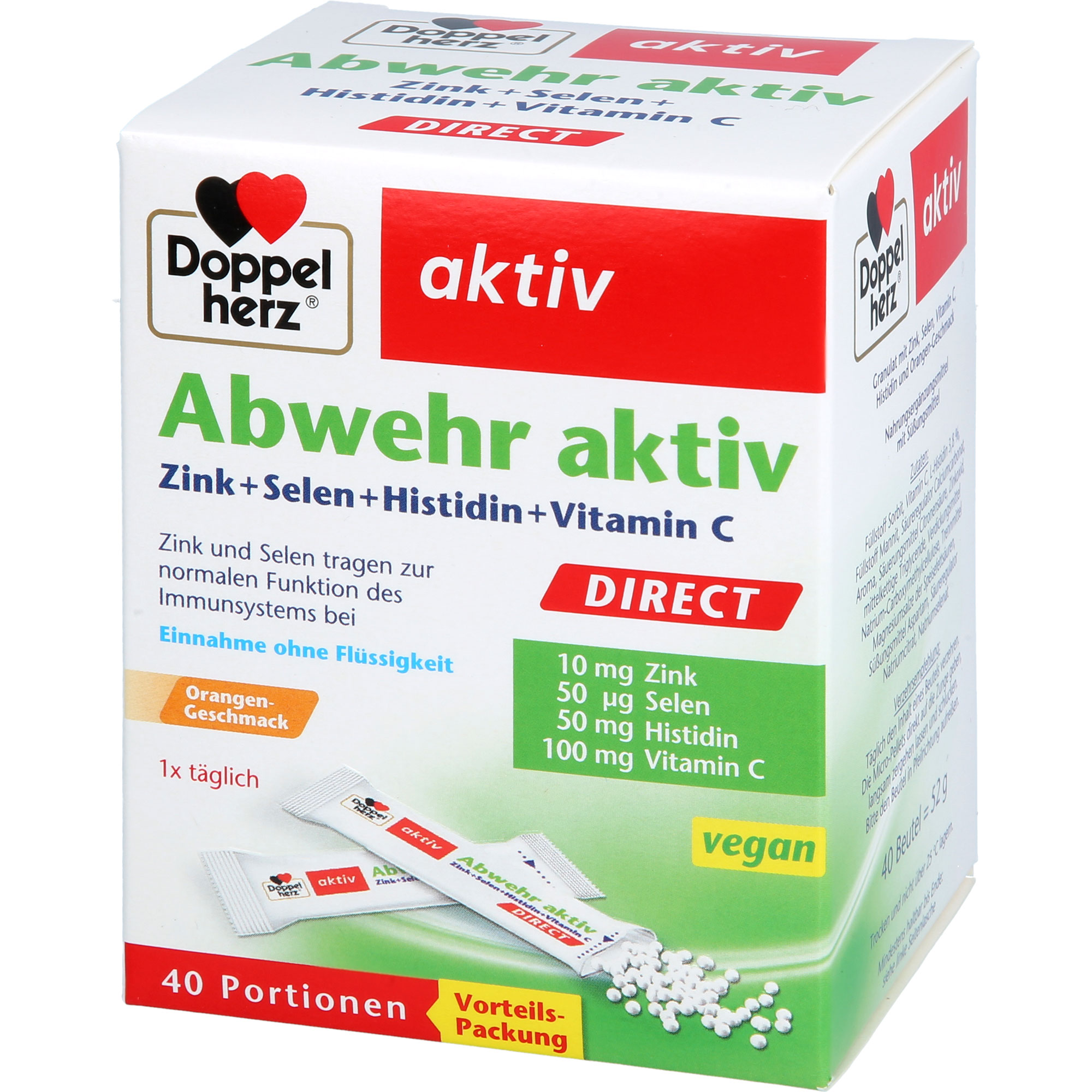 DOPPELHERZ Abwehr aktiv DIRECT Pellets 40 St