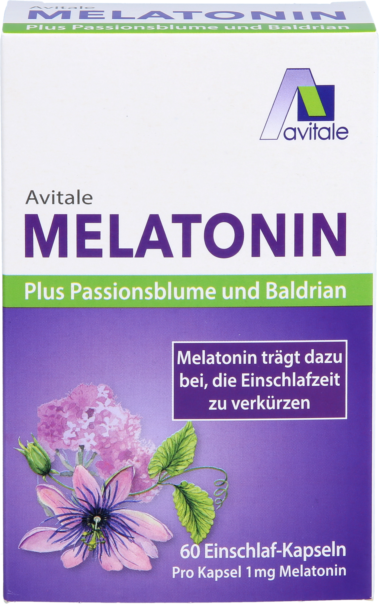 MELATONIN+PASSIONSBLUME+Baldrian Kapseln