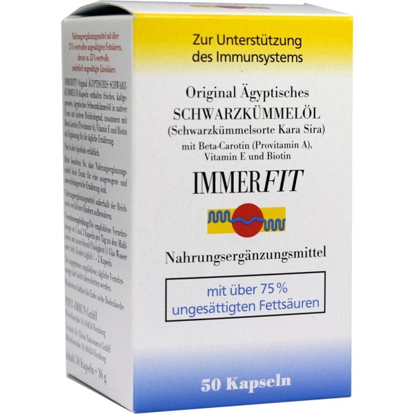 SCHWARZKÜMMELÖL Immerfit Kapseln 50 St