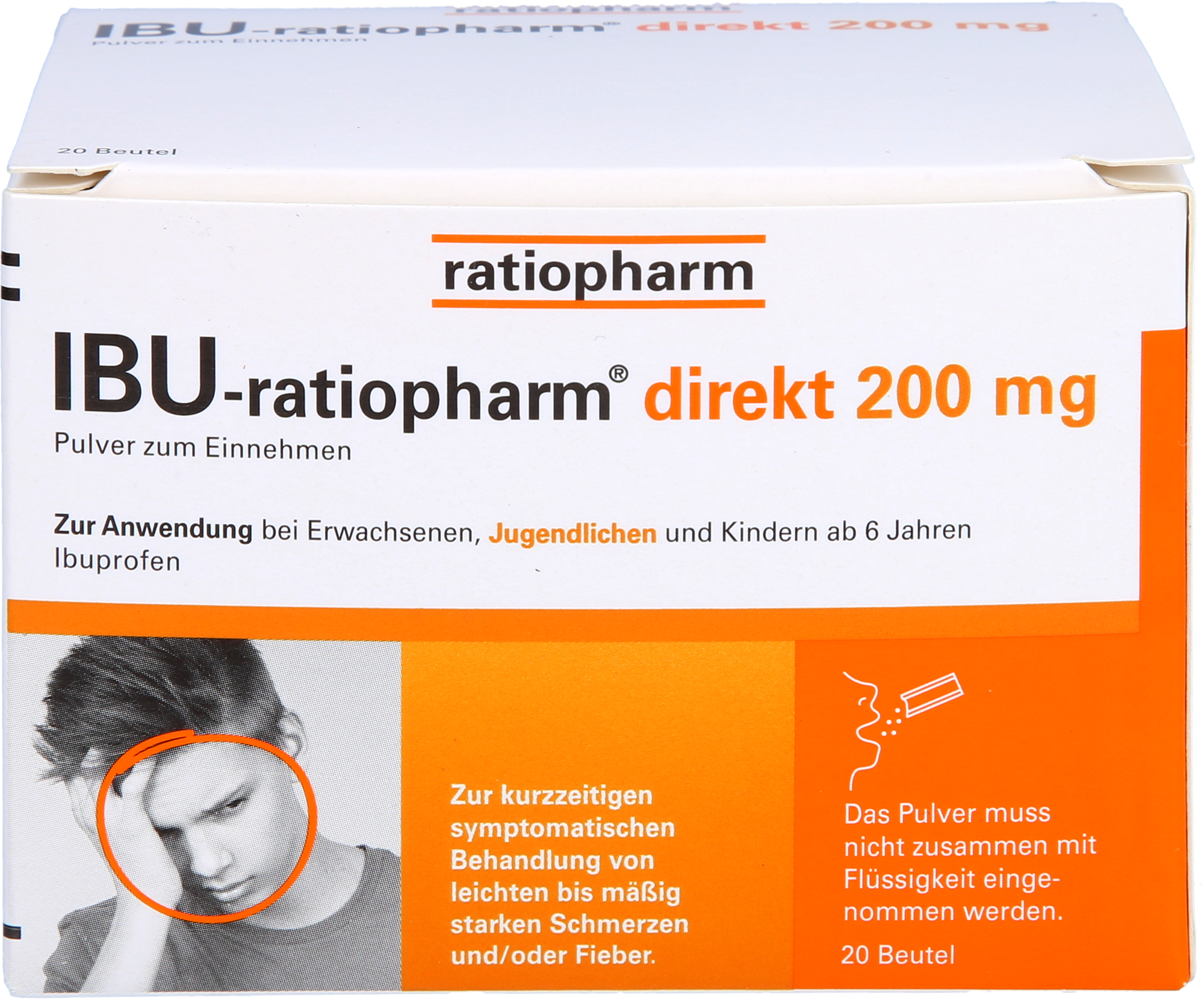 IBU-RATIOPHARM direkt 200 mg Pulver zum Einnehmen
