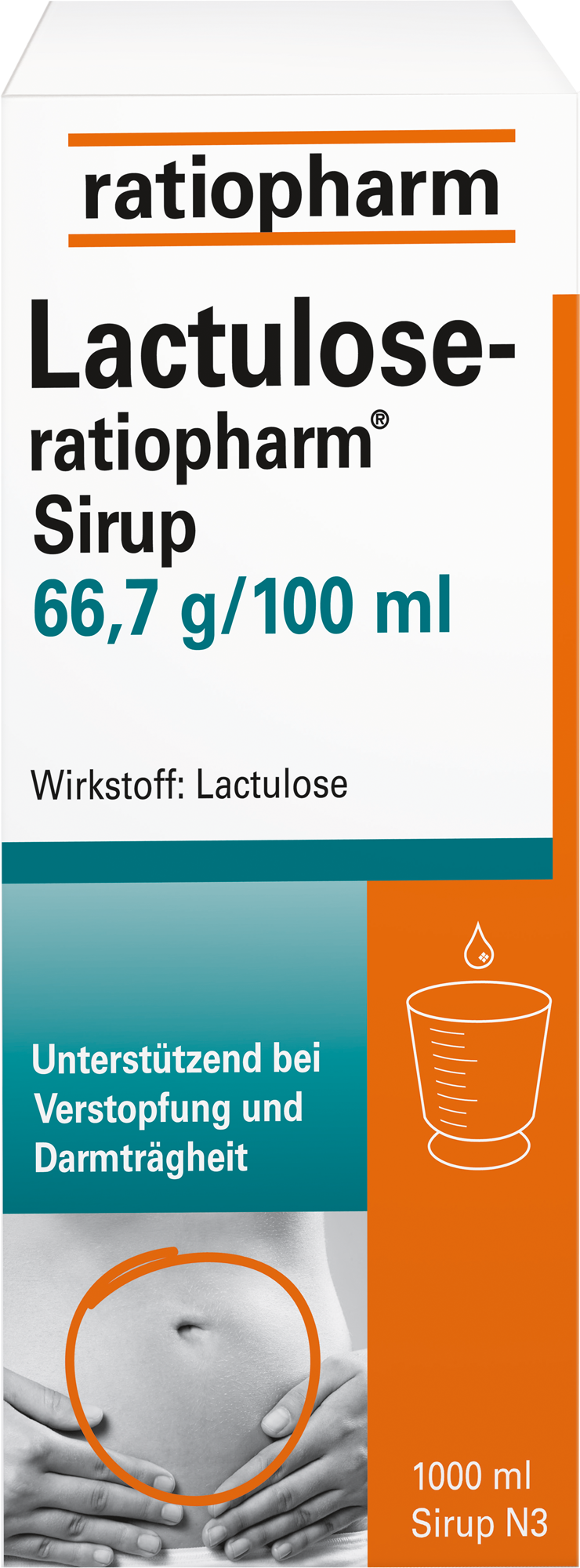 LACTULOSE-ratiopharm Sirup 1000 ml