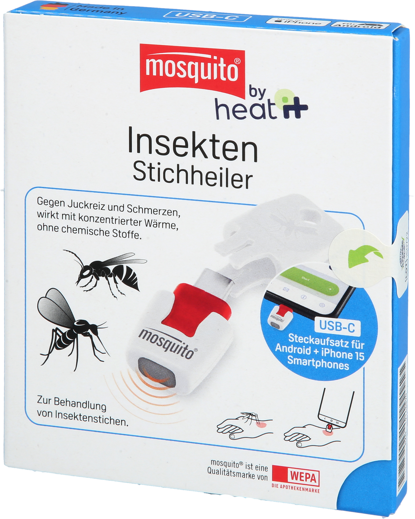 MOSQUITO heat it USB C Insekten-Stichheiler
