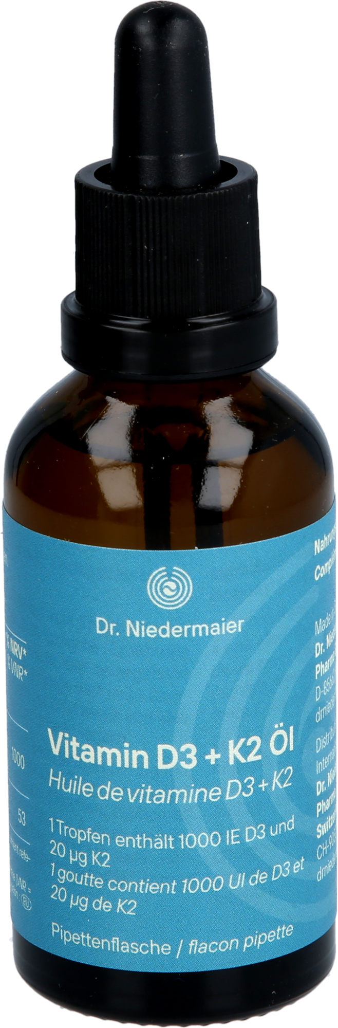 DR.NIEDERMAIER Vitamin D3+K2 Öl Tropfen