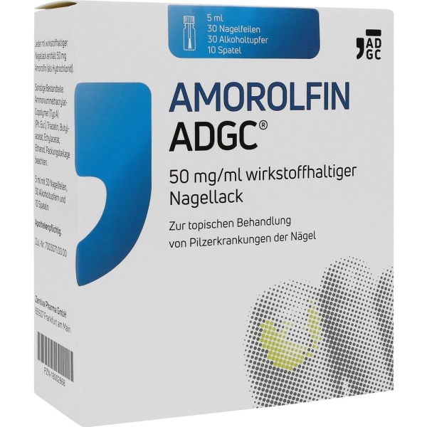 AMOROLFIN ADGC 50 mg/ml wirkstoffhalt.Nagellack 5 ml