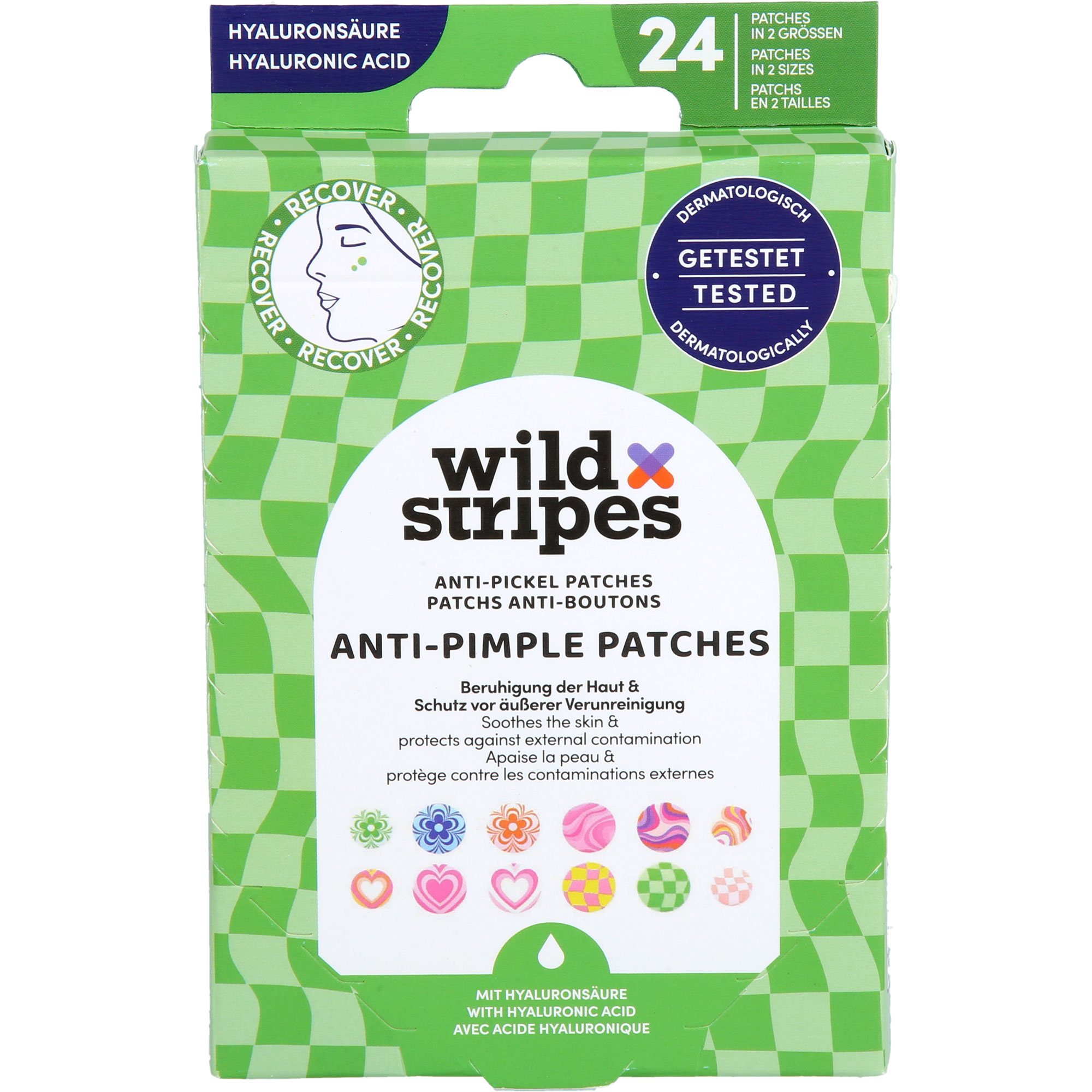 WILD STRIPES Anti-Pickel Patches Groovy Recover
