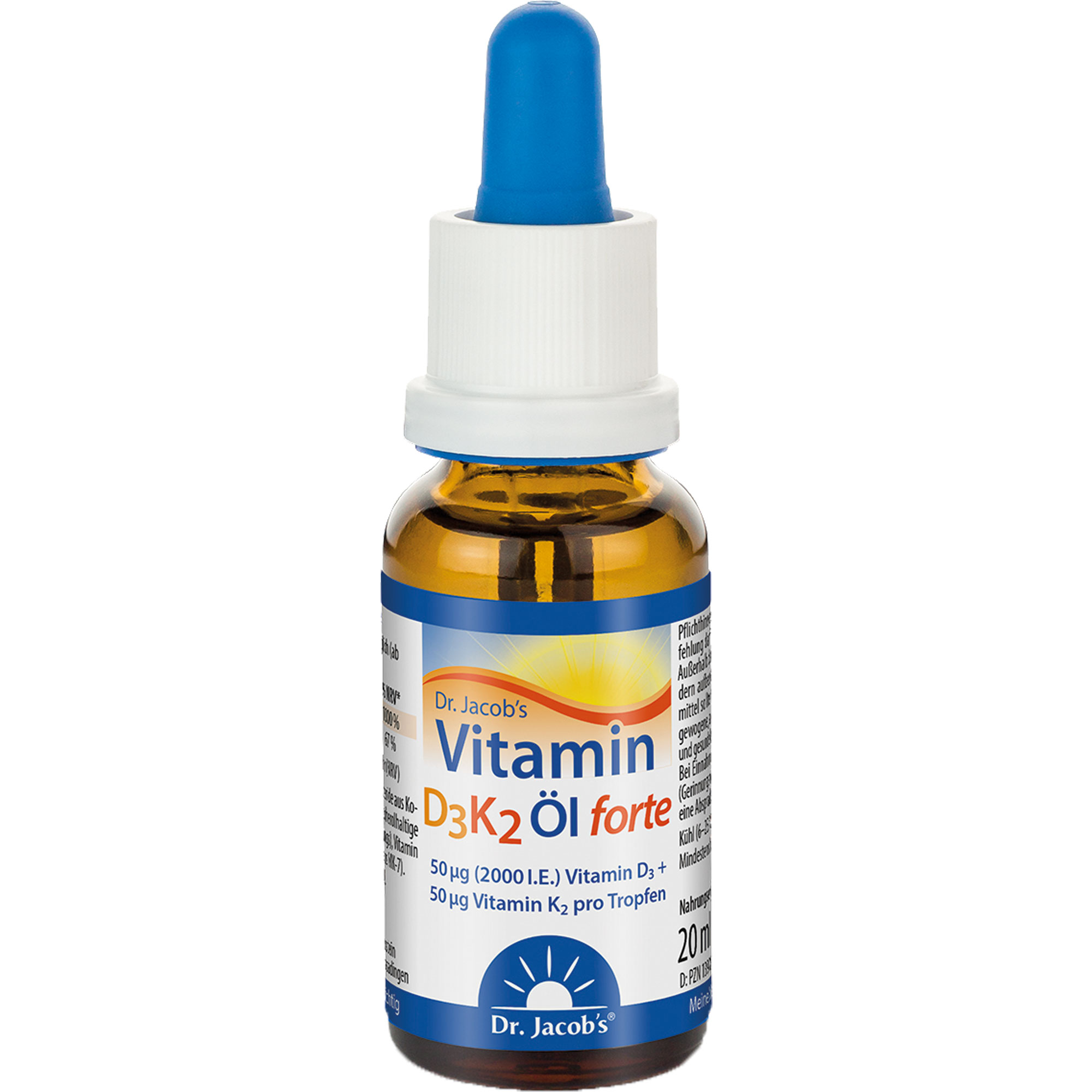 VITAMIN D3K2 Öl forte 2000 I.E. D3+K2 Dr.Jacob's