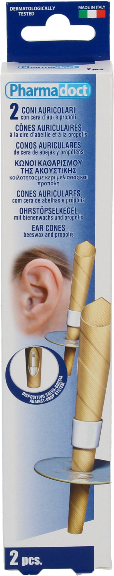 OHRENKERZEN konisch mit Bienenwachs