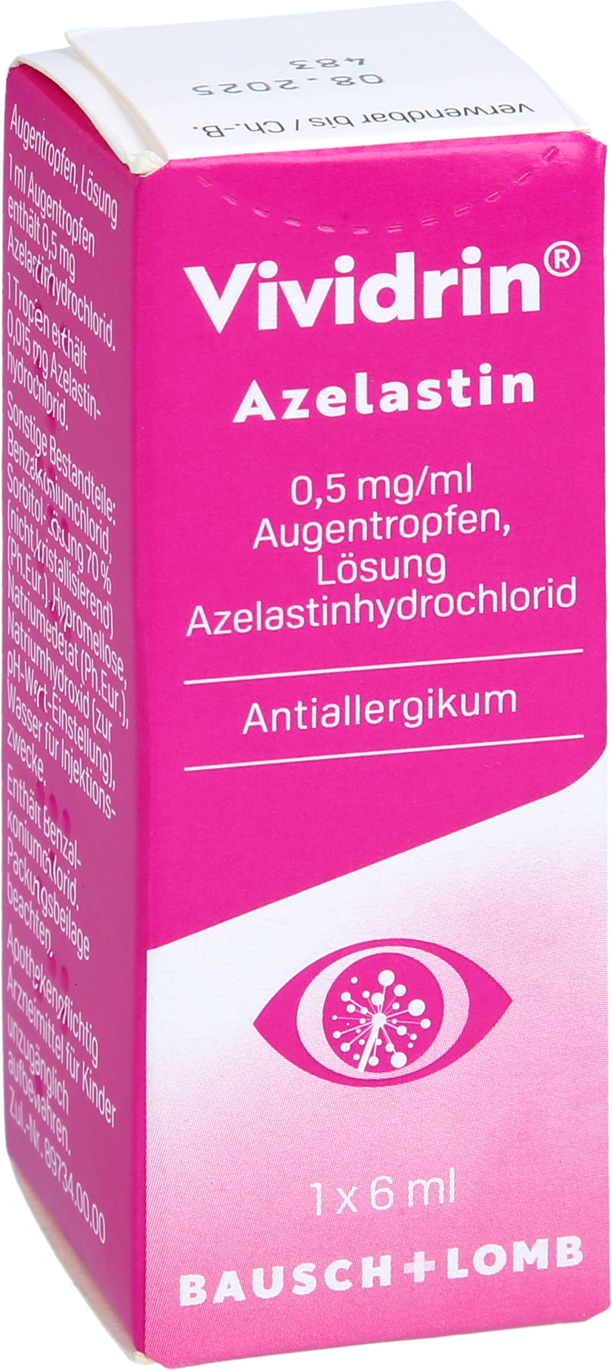 VIVIDRIN Azelastin 0,5 mg/ml Augentropfen