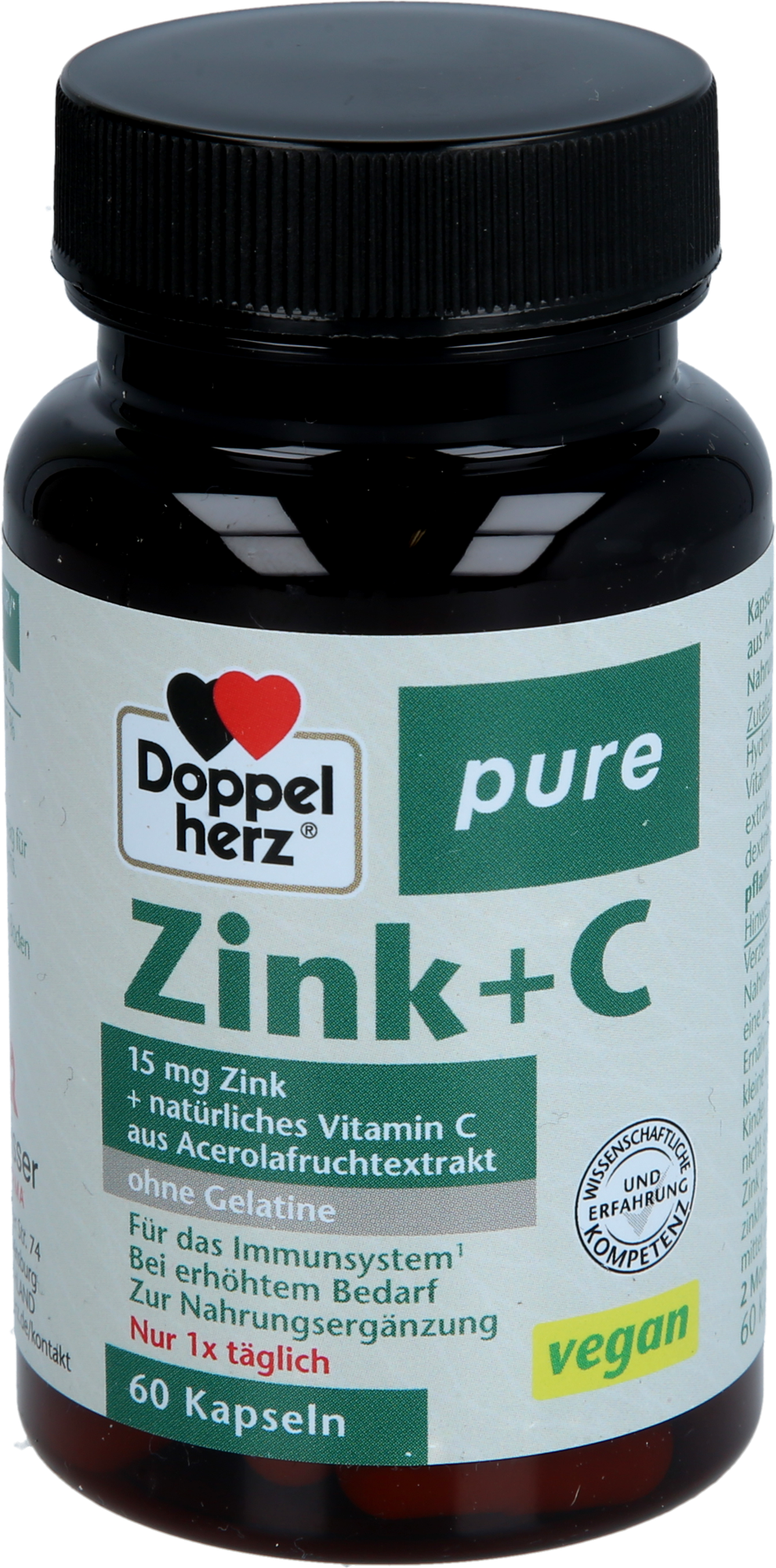 DOPPELHERZ Zink+C pure Kapseln
