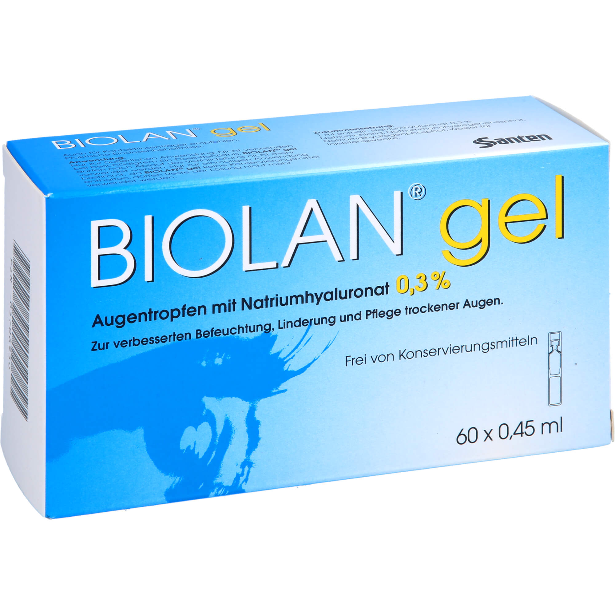 BIOLAN Gel Augentropfen 60X0.45 ml