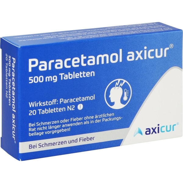 PARACETAMOL axicur 500 mg Tabletten