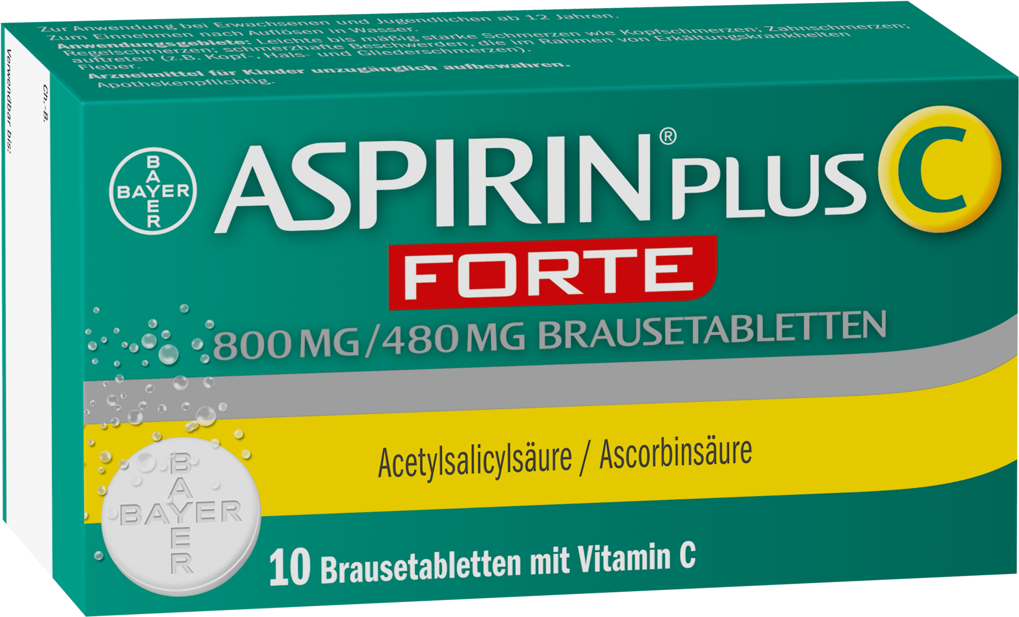 ASPIRIN plus C forte 800 mg/480 mg Brausetabletten