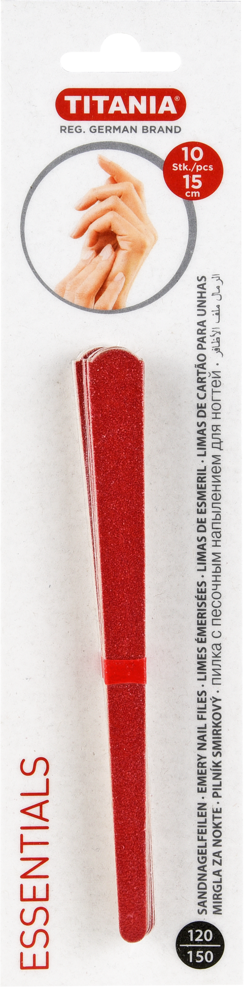 SANDNAGELFEILE ca.15 cm TITANIA