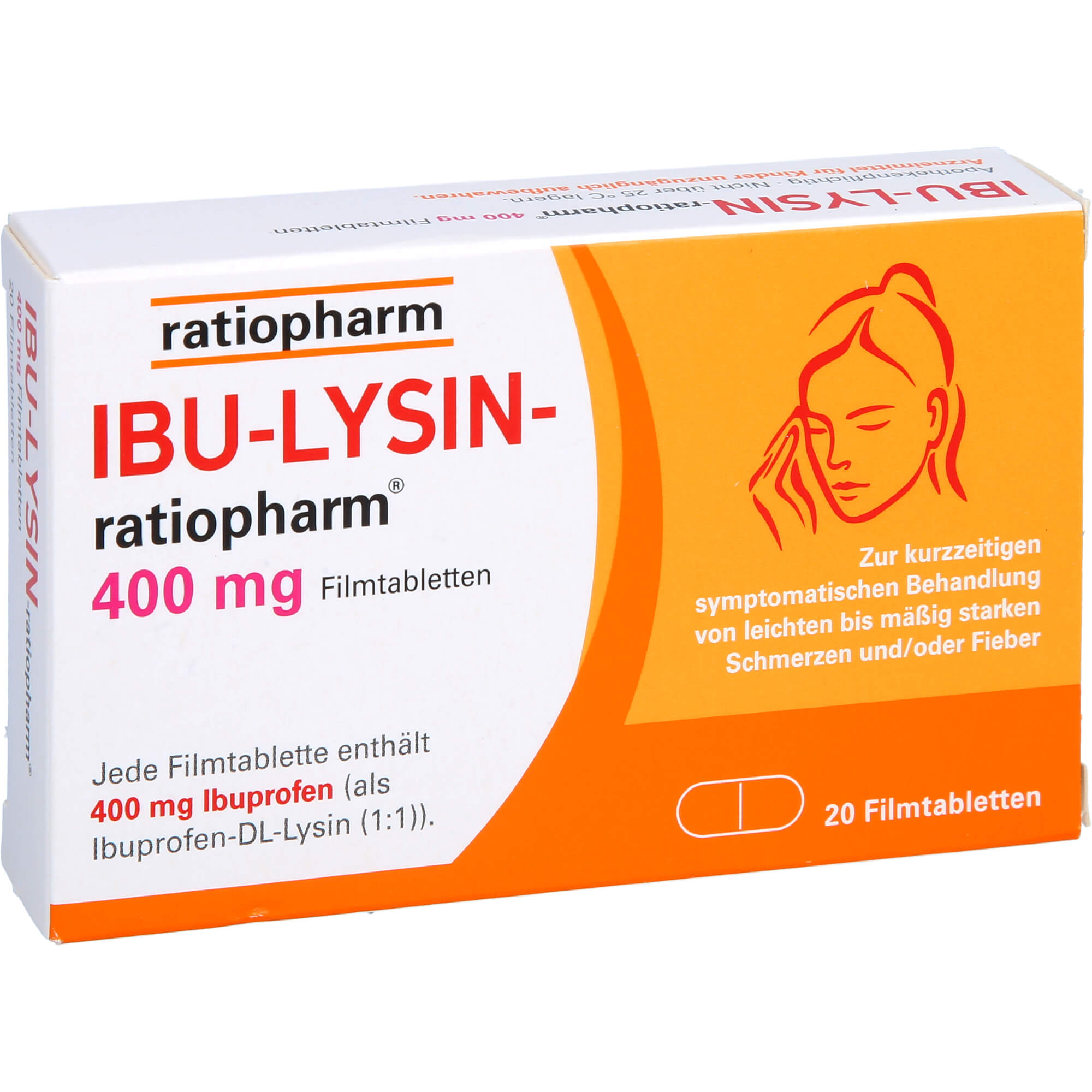 IBU-LYSIN-ratiopharm 400 mg Filmtabletten 20 St