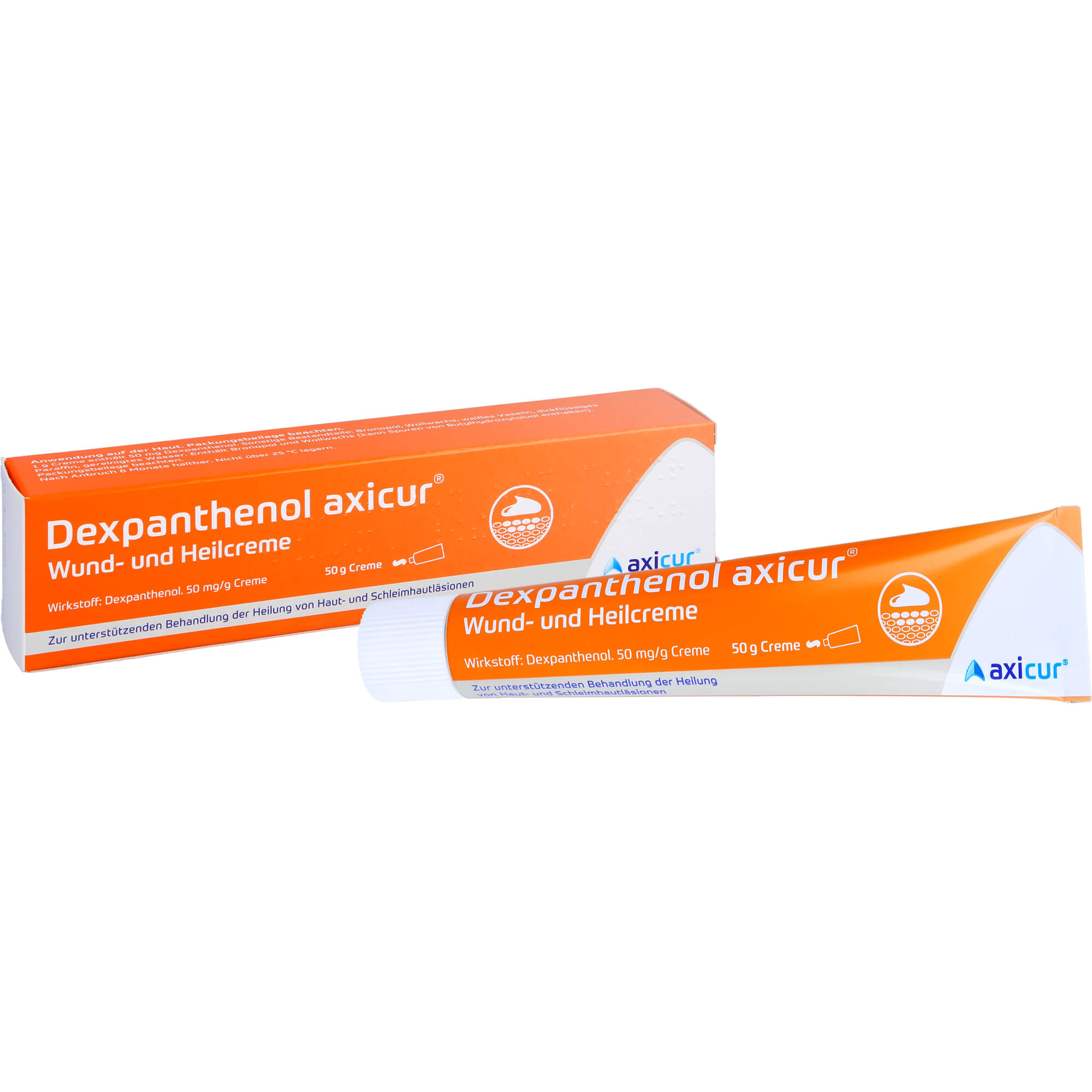 DEXPANTHENOL axicur Wund- und Heilcreme 50 mg/g 50 g