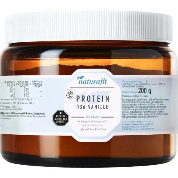 NATURAFIT Protein 136 Vanille Pulver