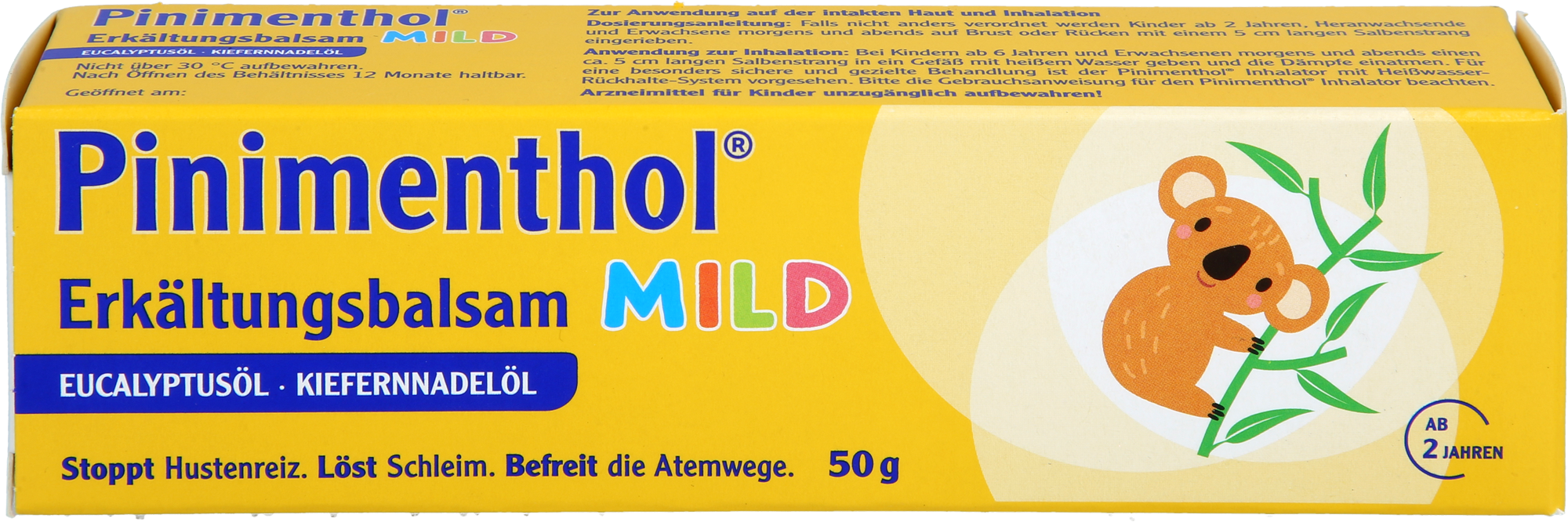 PINIMENTHOL Erkältungsbalsam mild 50 g